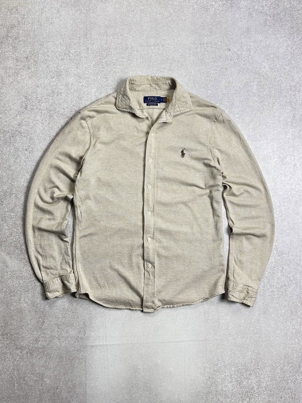 Polo Ralph Lauren Vintage Polo Ralph Lauren Old Money Beige Shirt M Size US M / EU 48-50 / 2 - 1 Thumbnail