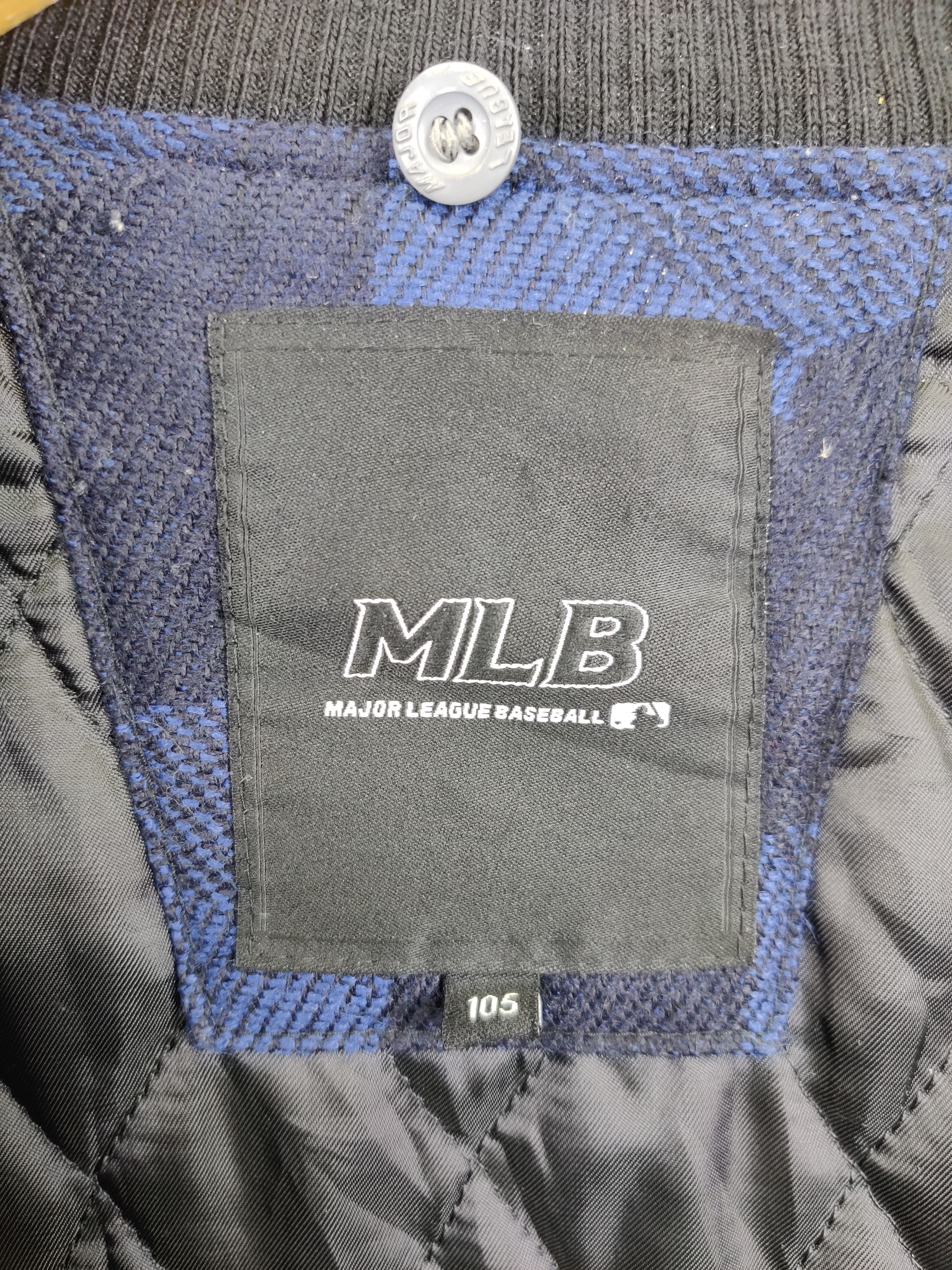 MLB Vintage MLB Red Sox Plaid Varsity Leather Jacket Size US L / EU 52-54 / 3 - 14 Thumbnail