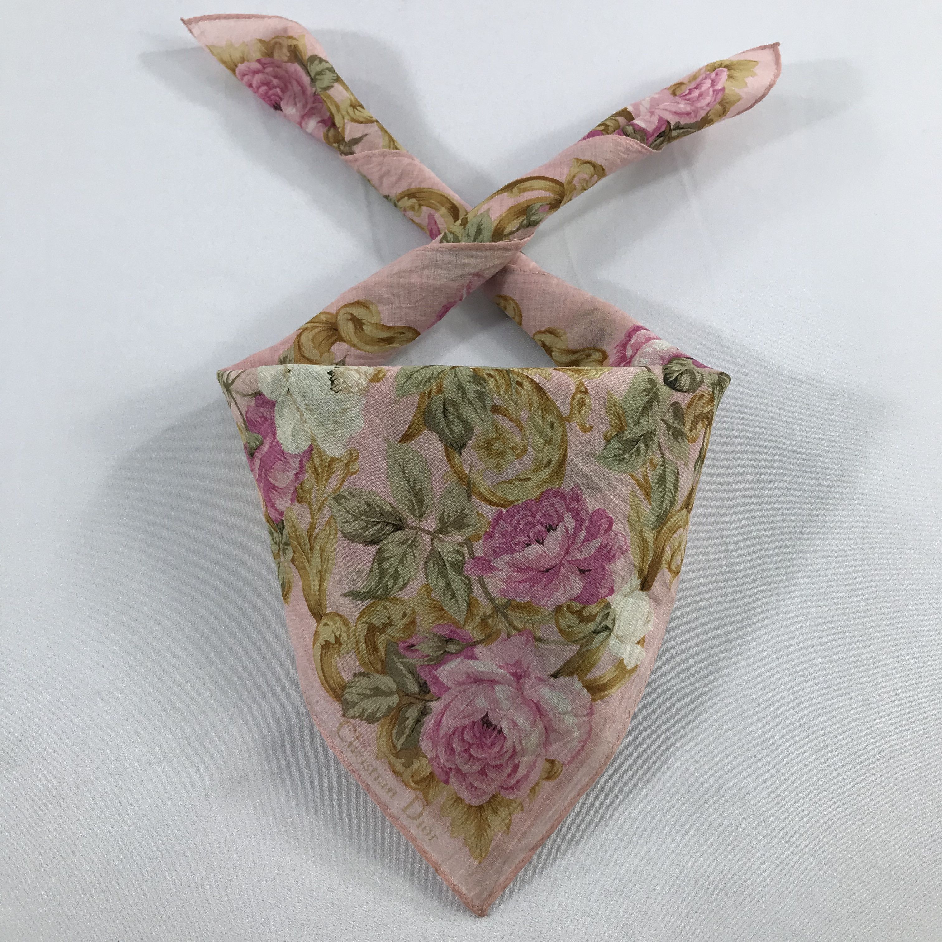 Vintage Christian Dior Bandana / Handkerchief / Neckerchief - S2322 Size ONE SIZE - 3 Thumbnail