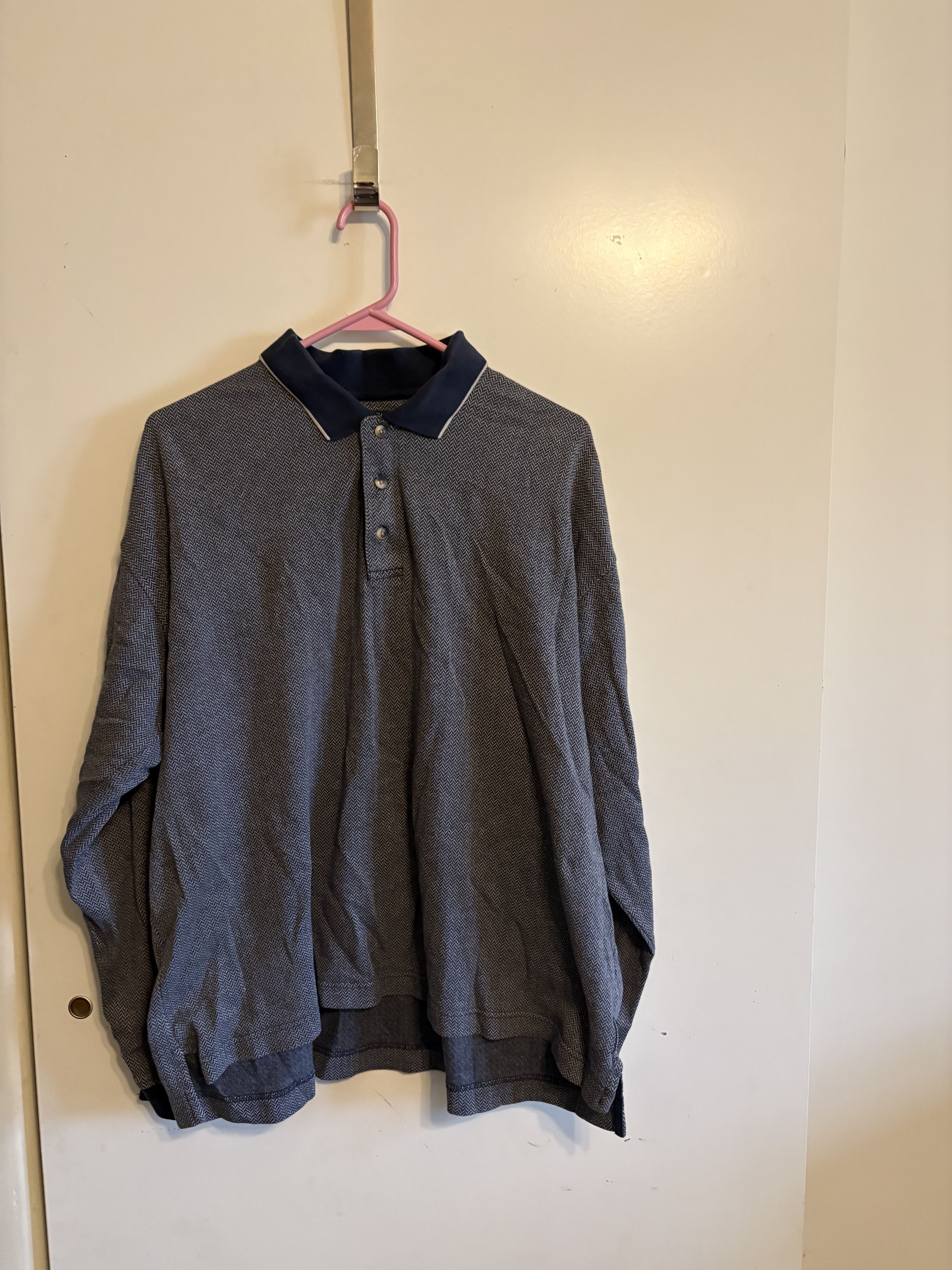 Dockers Vintage Dockers Long Sleeve Polo Shirt XL/L Size US L / EU 52-54 / 3 - 1 Thumbnail