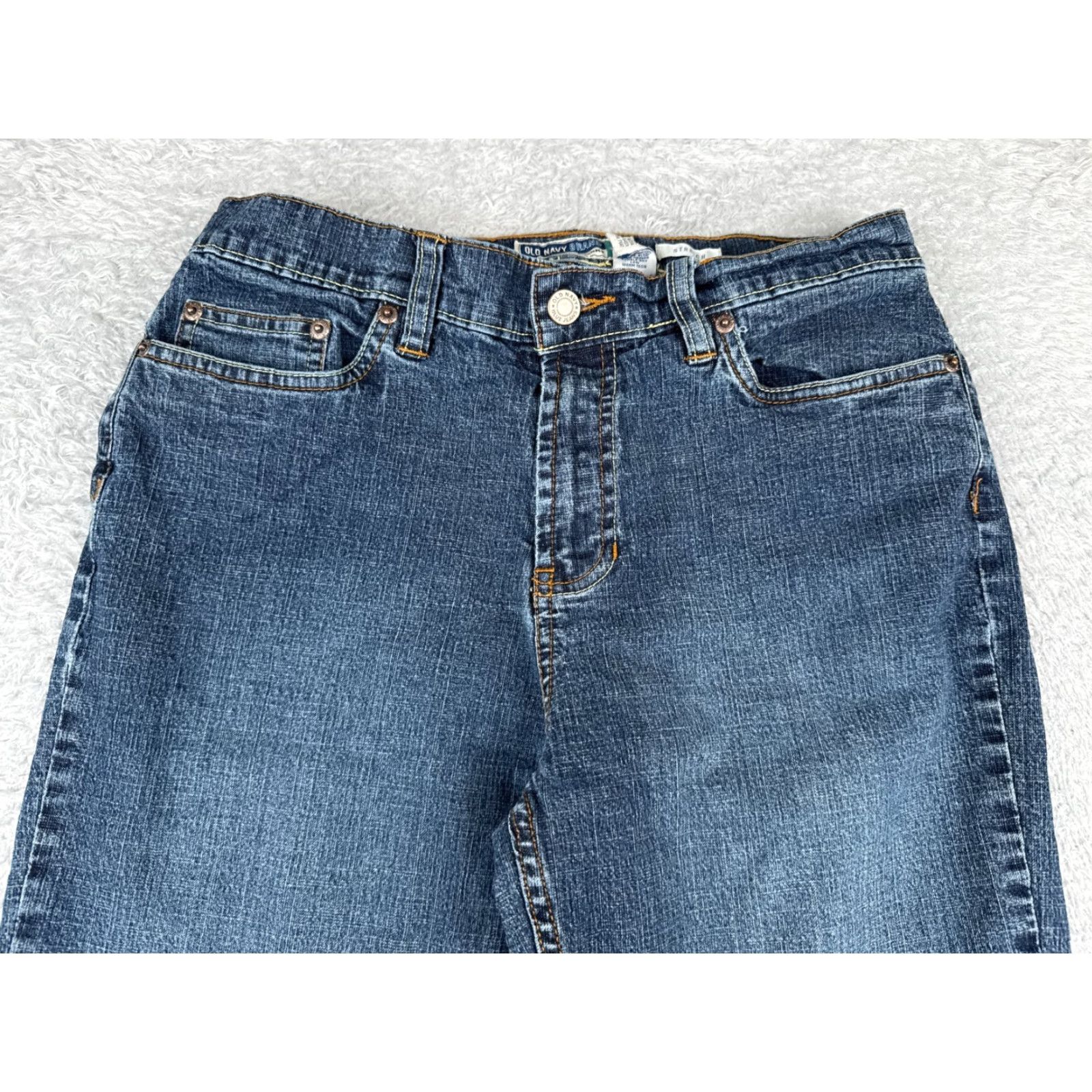 Vintage Bamboo Jeans Womens Jeans Flared Jeans Juniors 11 Blue Denim Mid Rise 25x29 Cowboy Southwestern Designer 90s? Size 32" / US 10 / IT 46 - 4 Thumbnail