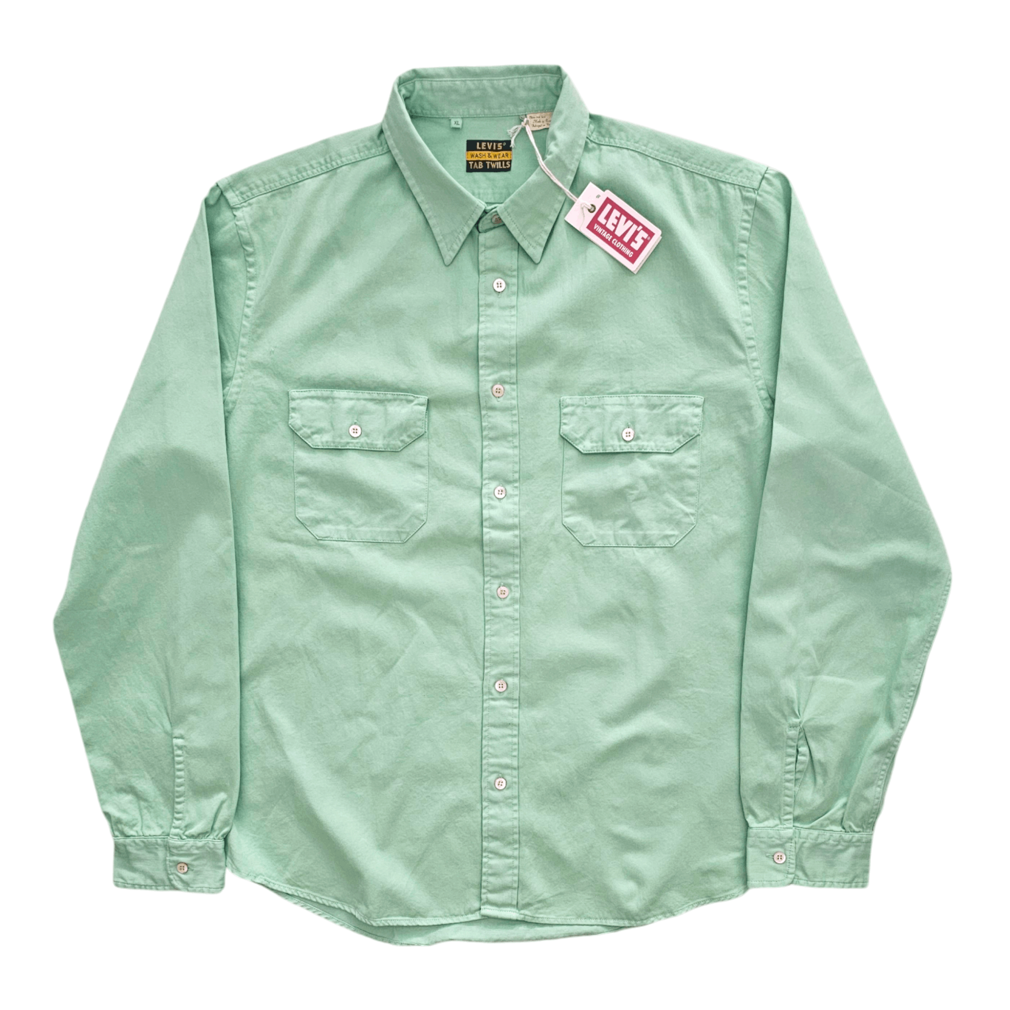 Levi's Vintage Clothing NWT LVC Levi's Vintage Clothing 1950s Tab Twills Shirt SS19 Size US XL / EU 56 / 4 - 1 Thumbnail