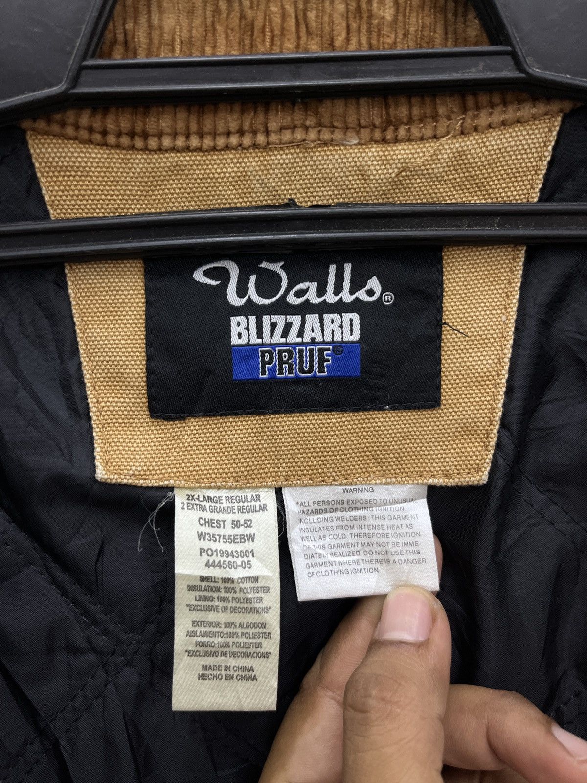 Vintage 🔥🔥🔥RARE VTG WALLS BLIZZARD PRUF CANVAS JACKET Size US XXL / EU 58 / 5 - 8 Thumbnail