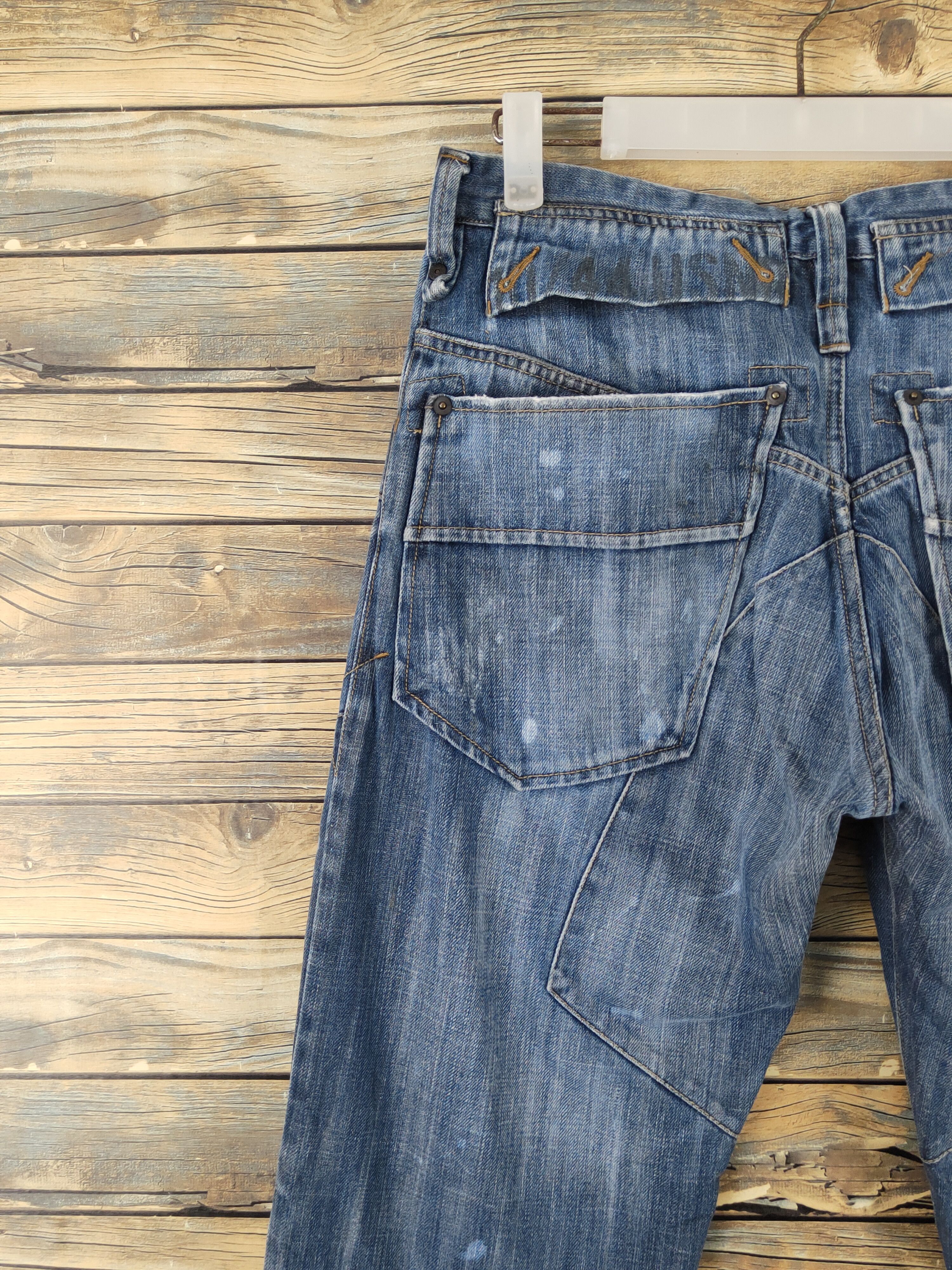 Avirex Avirex Blue multipocket Distressed Ripped denim Jeans #W1694 Size US 30 / EU 46 - 10 Thumbnail