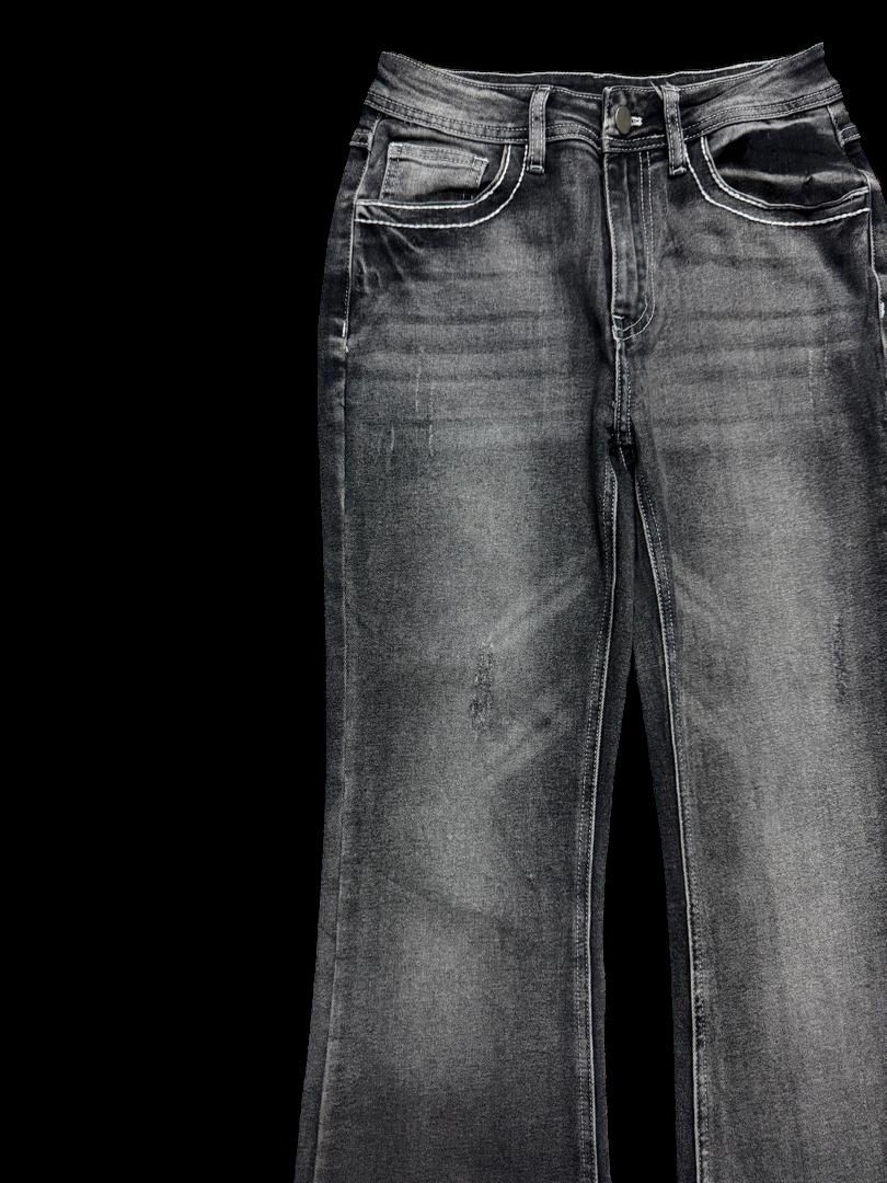 Vintage BELL BOTTOM Japanese Acid Washed Insane Bootcut Waist 25-26 Size US 26 / EU 42 - 4 Thumbnail