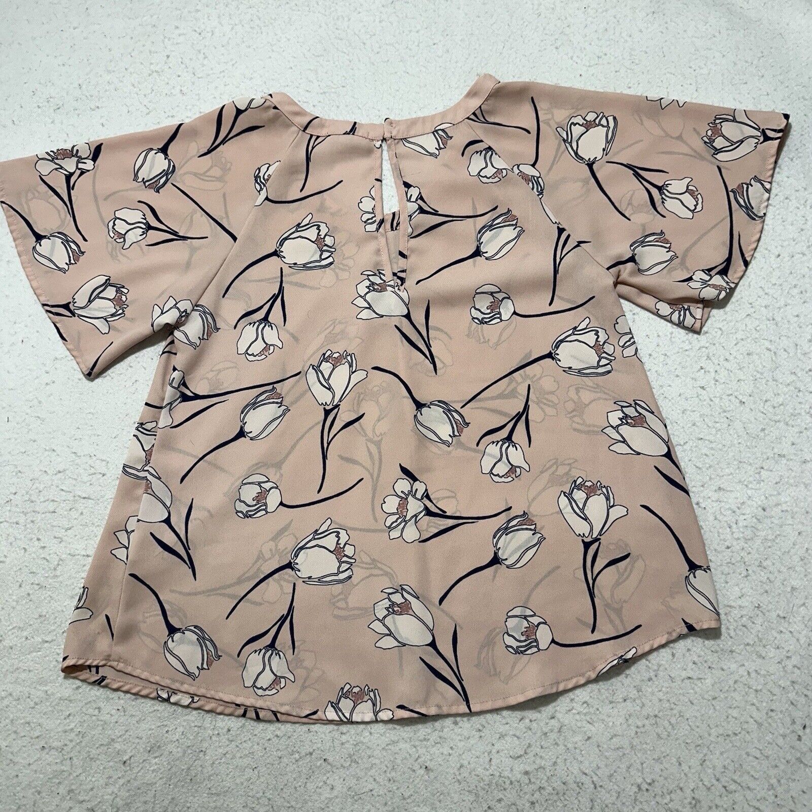 Other Sienna Sky XS Short Sleeve Blouse Pink Floral Top Size XS / US 0-2 / IT 36-38 - 10 Thumbnail