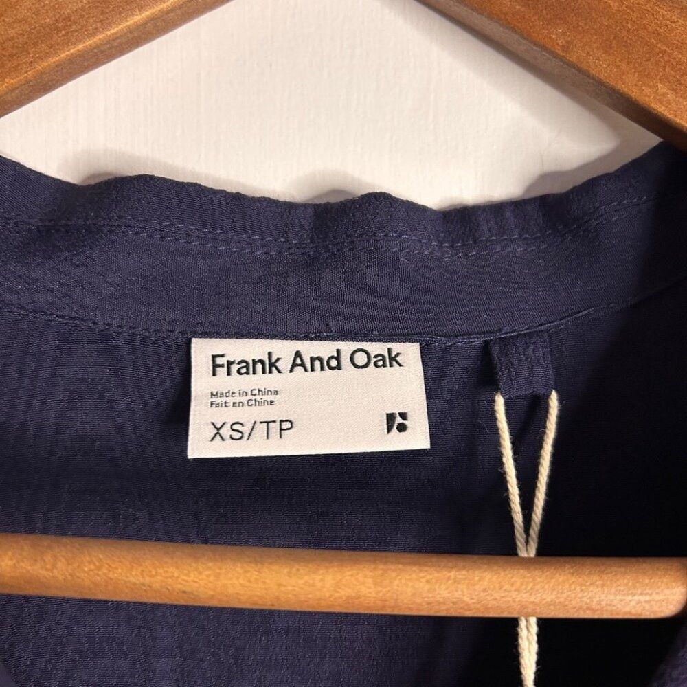 Frank & Oak BNWT Frank and Oak Fluid Camp Collar Blouse XS Size XS / US 0-2 / IT 36-38 - 3 Thumbnail