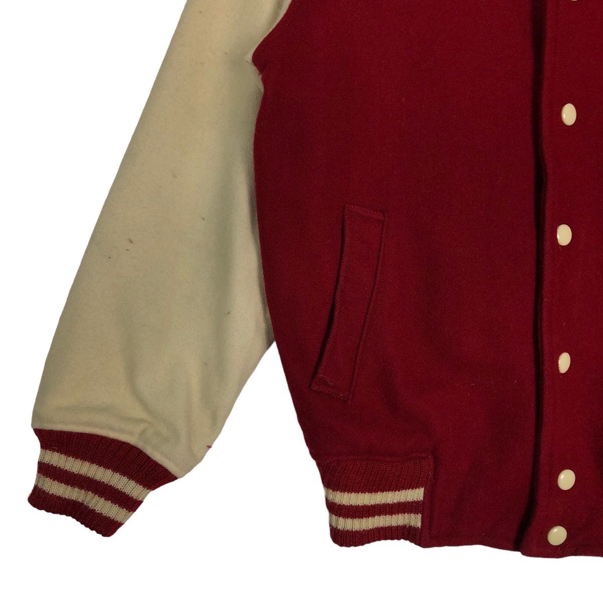 Japanese Brand 🔥90’s Vintage Wool Varsity Bomber Jacket Robe’s Oscar Japan Size US M / EU 48-50 / 2 - 4 Thumbnail