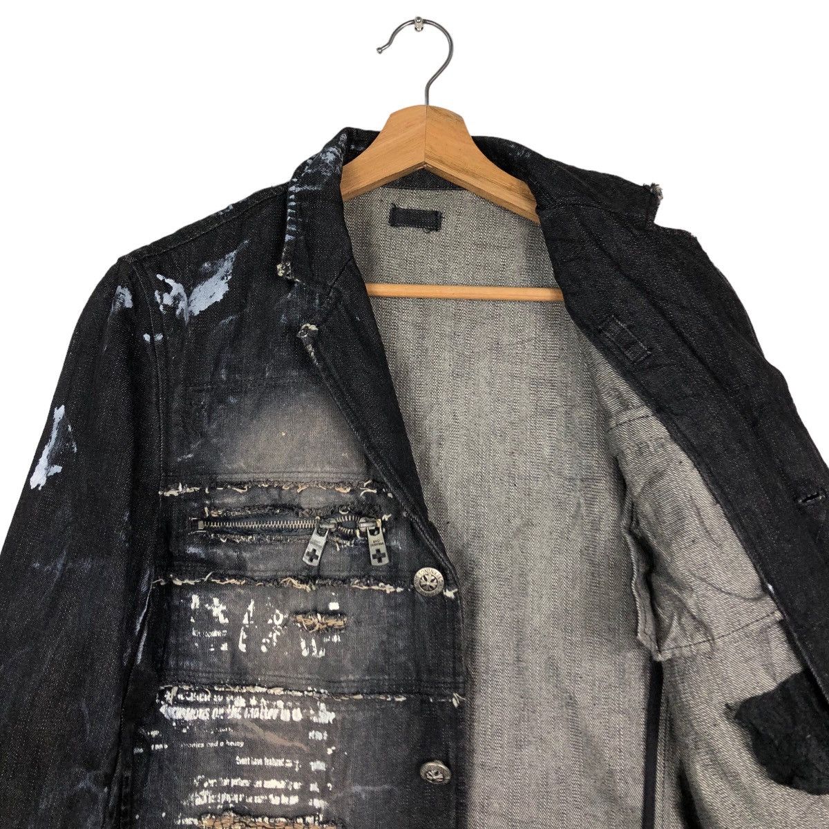 Hysteric Glamour 🔥Berning Sho Japan Punk Biker Jacket Distressed Style Size US M / EU 48-50 / 2 - 12 Thumbnail