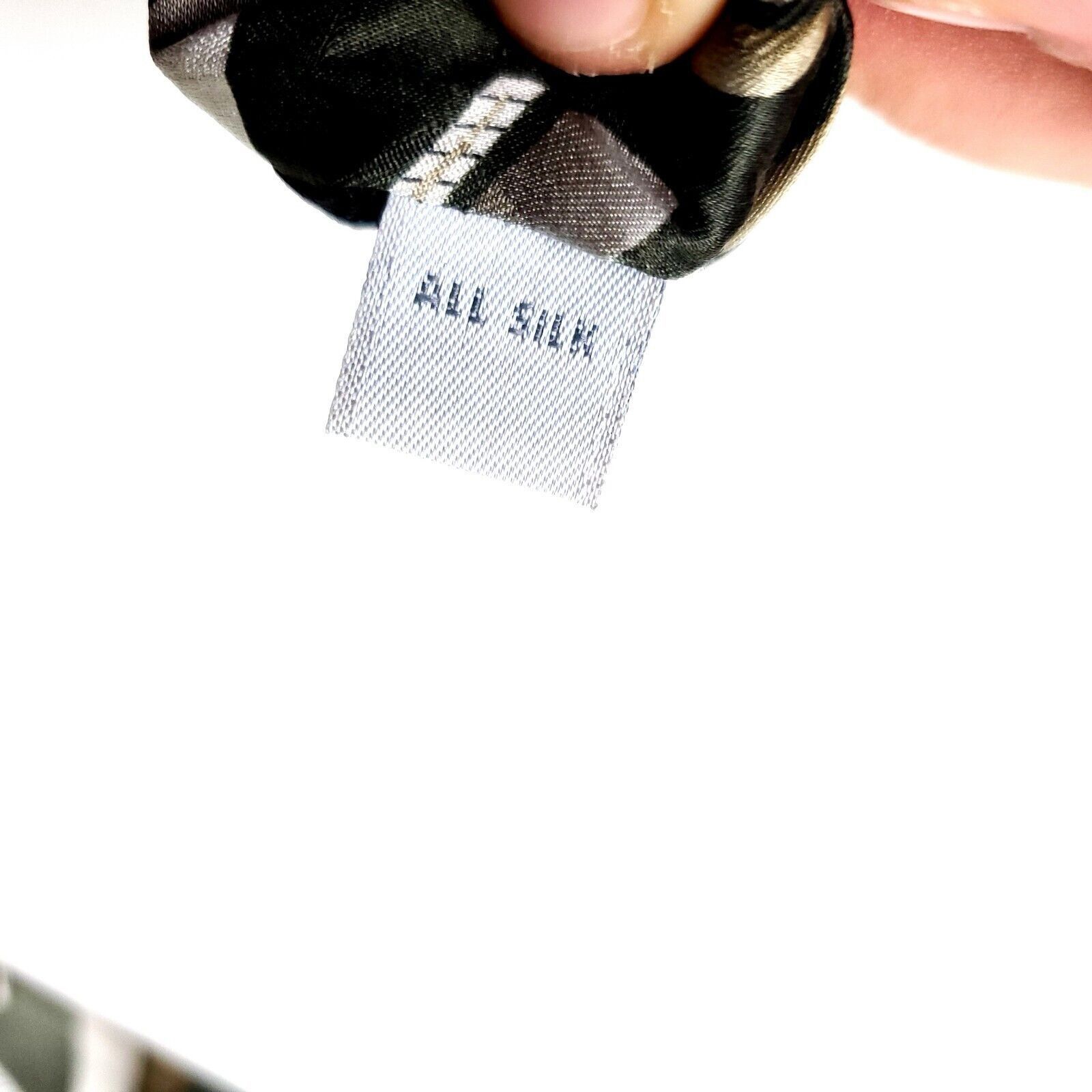 Pierre Cardin Pierre Cardin Silk Tie Green Brown Wide Abstract Size ONE SIZE - 4 Thumbnail