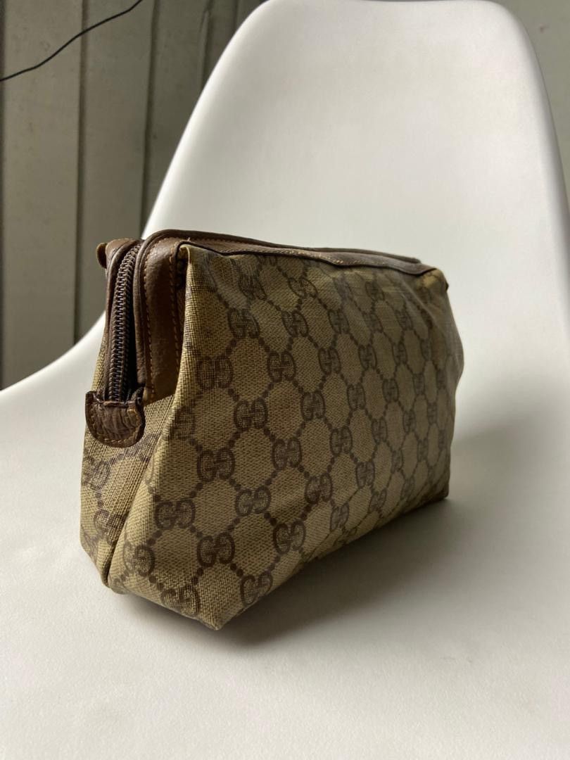 Gucci Vintage GG Supreme Gucci Canvas Pouch (201) Size ONE SIZE - 3 Thumbnail