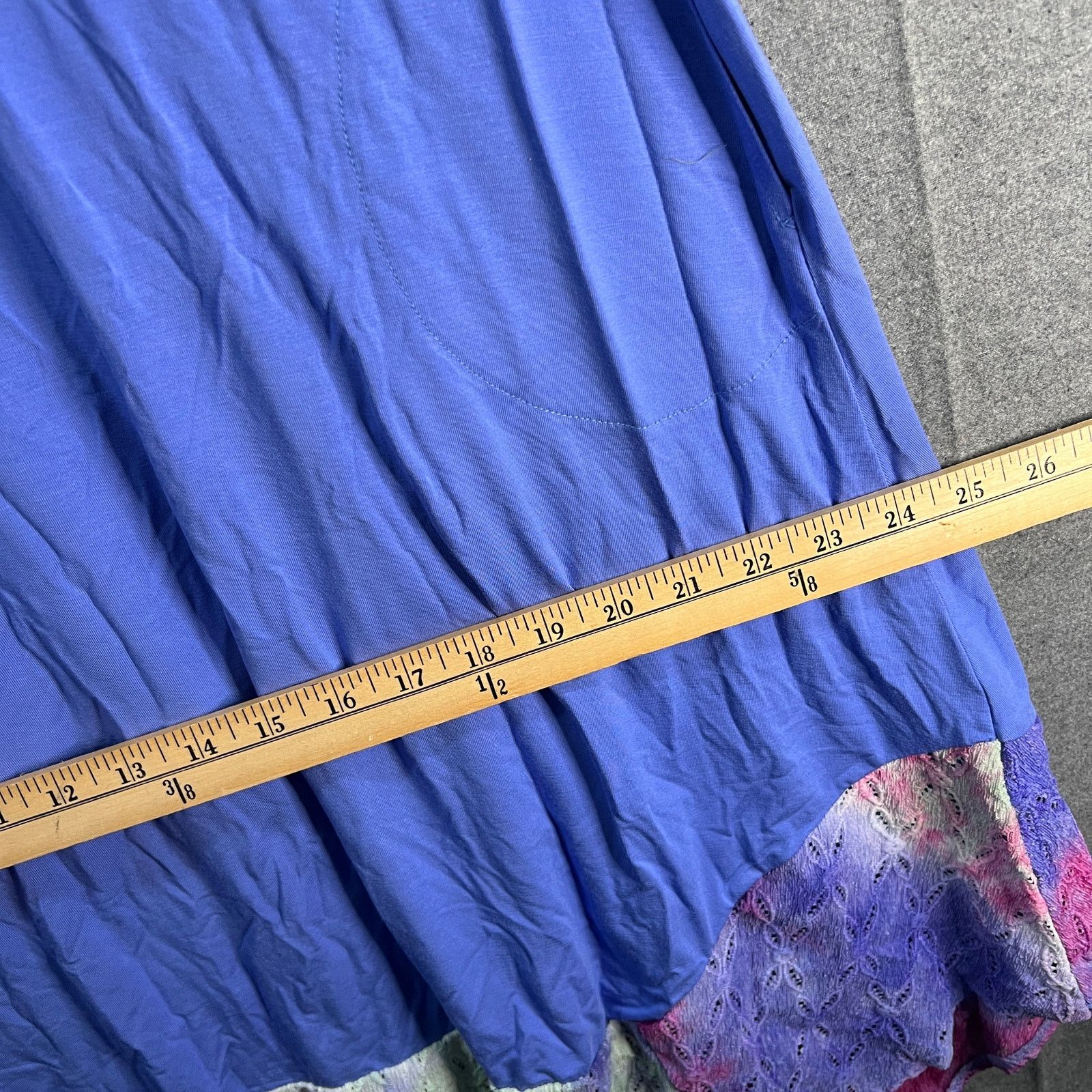 Other LOGO by Lori Goldstein Dress with Tie-Dye Hem Gemstone Size S / US 4 / IT 40 - 8 Thumbnail