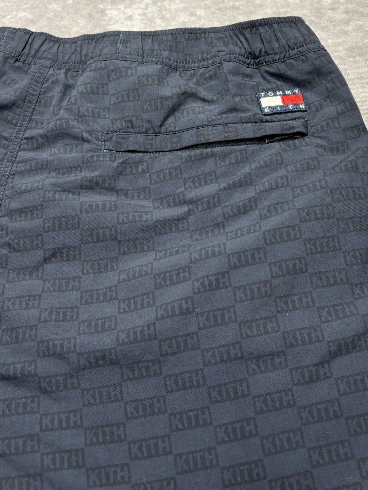 Kith × Tommy Hilfiger Kith x Tommy Hilfiger Monogram Track Pants (Navy) Size US 30 / EU 46 - 3 Thumbnail