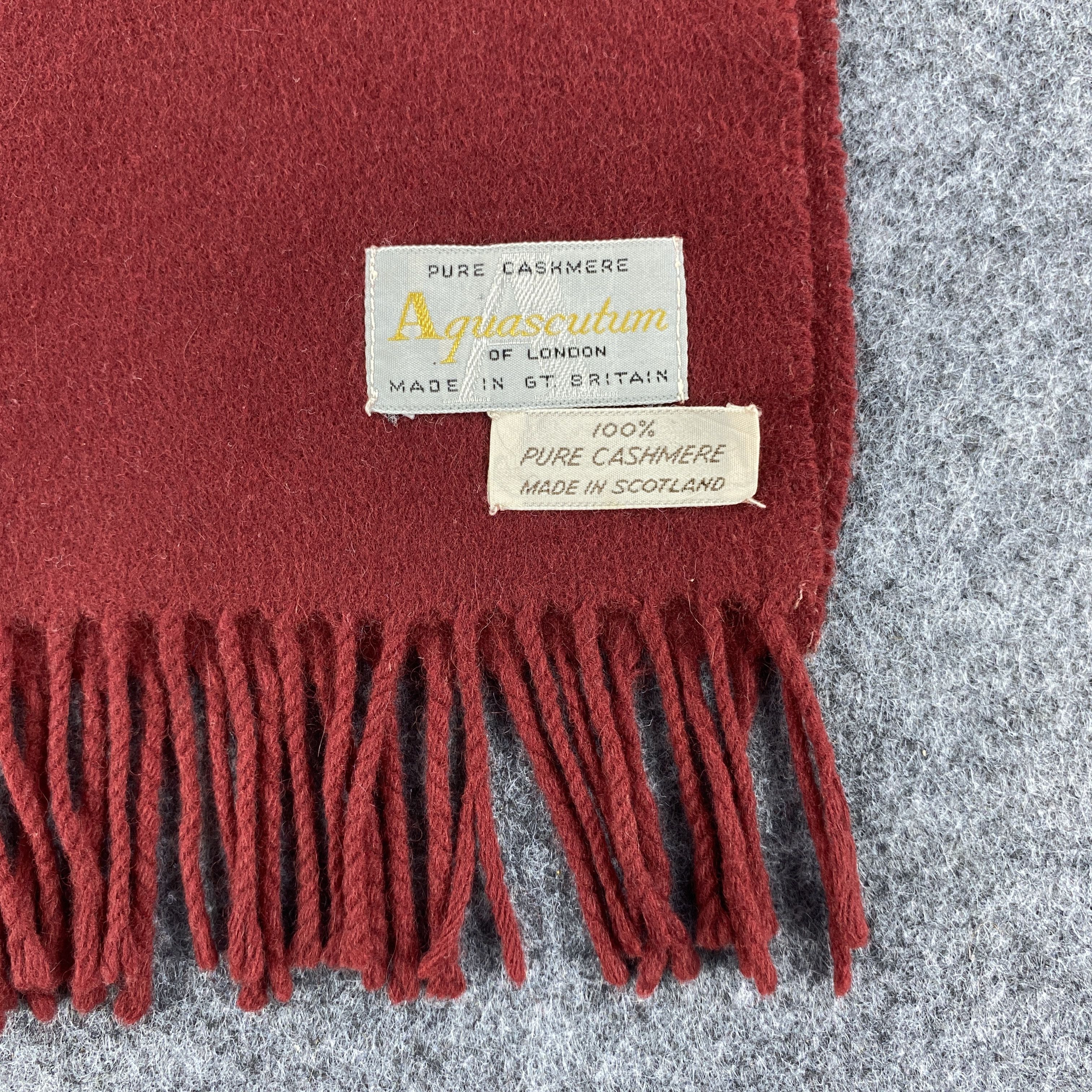 Aquascutum × Vintage GF10493 Aquascutum Scarf Neck Wear Muffler Size ONE SIZE - 2 Thumbnail