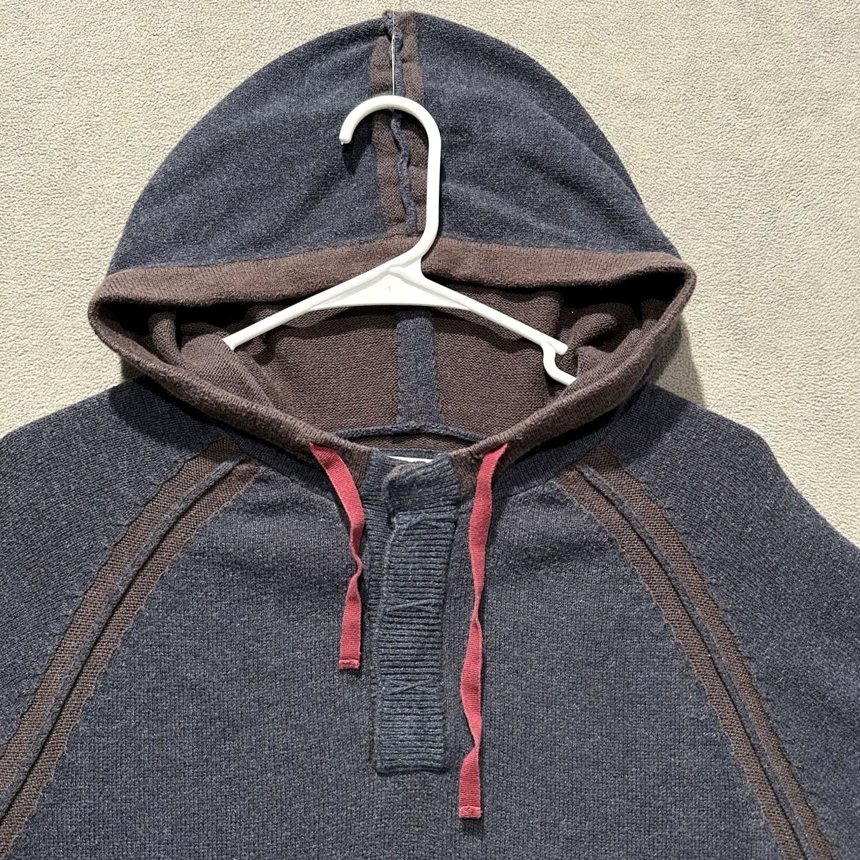 Carbon2Cobalt carbon2cobalt Hoodie Mens M Blue Cotton Cashmere Blend Sweatshirt Henley Size US M / EU 48-50 / 2 - 3 Thumbnail