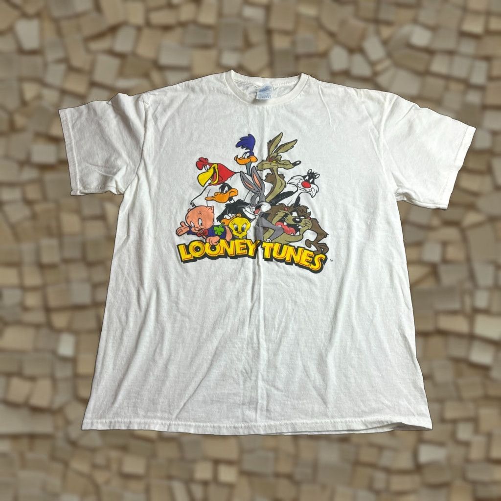 Vintage VINTAGE Delta Shirt, Women's Large, White, Looney Tunes Shirt - Women's Large White Looney Tunes Shirt (Delta) Size L / US 10 / IT 46 - 1 Thumbnail