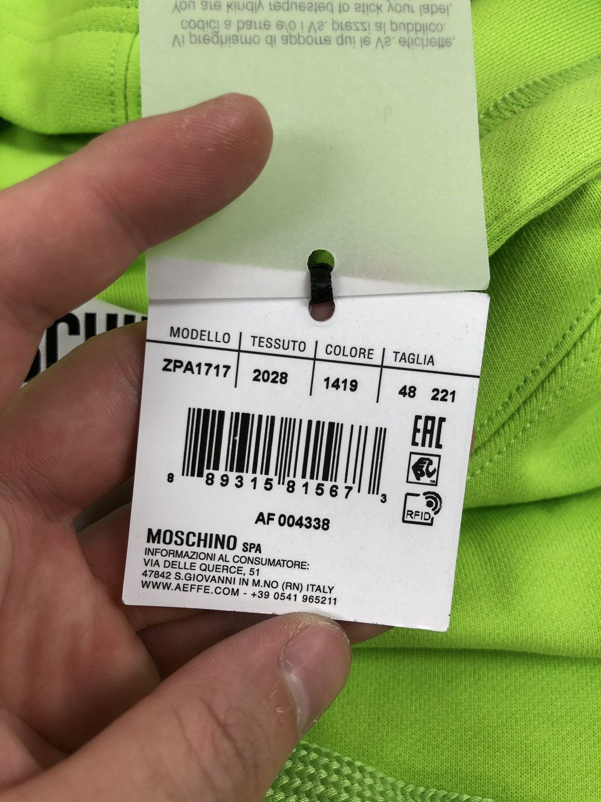 Moschino MOSCHINO couture Milano new acid hoodie RRP 500$ Size US S / EU 44-46 / 1 - 4 Thumbnail