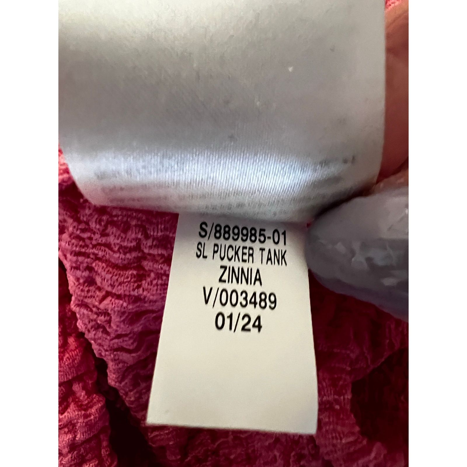 Old Navy Old Navy Pink Textured Square Neck Tank Top - Size Small Size S / US 4 / IT 40 - 6 Thumbnail