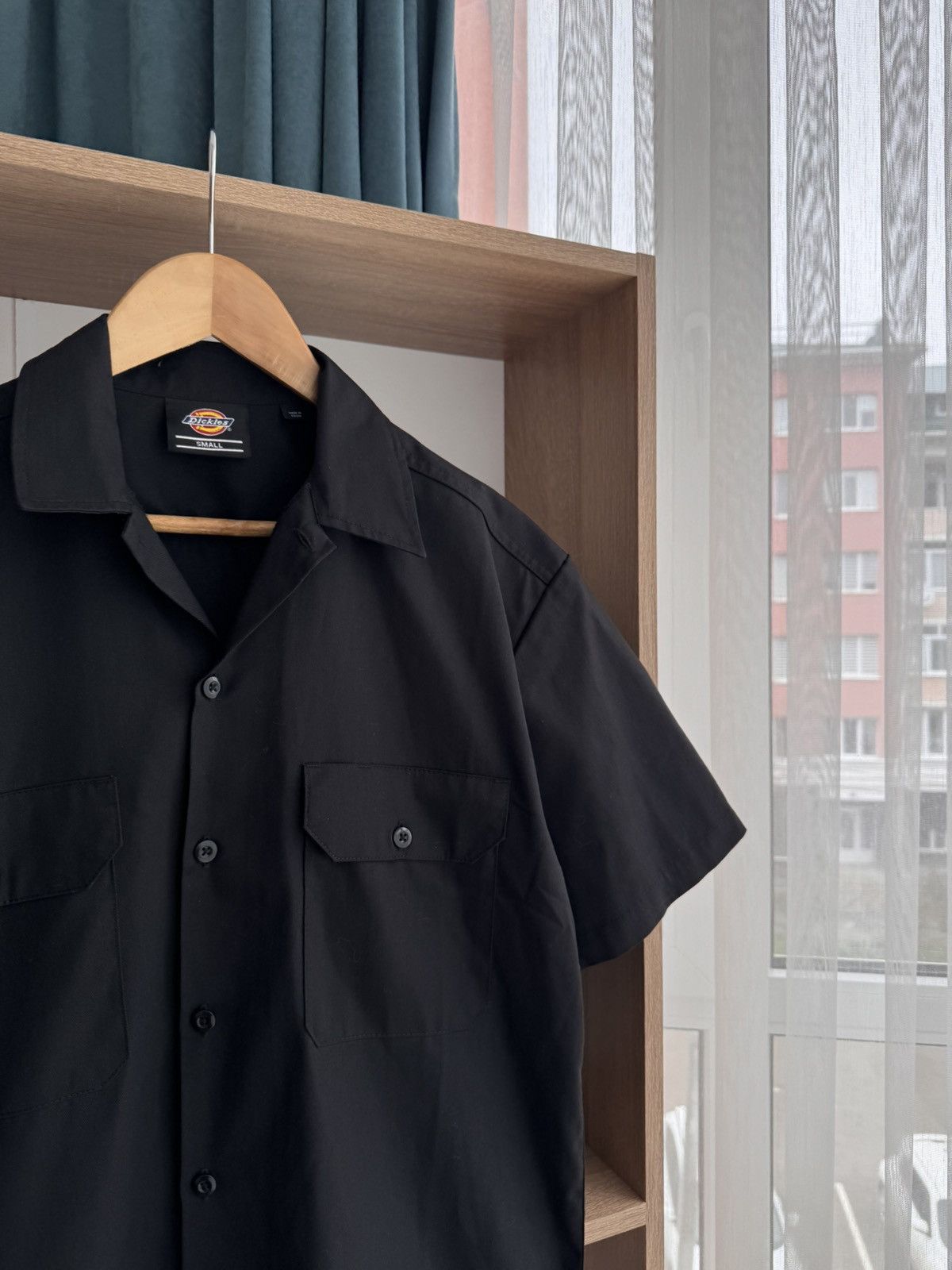Dickies × Vintage Vintage Dickies Genuine Black Pockets Short Sleeved Shirt Size US S / EU 44-46 / 1 - 4 Thumbnail