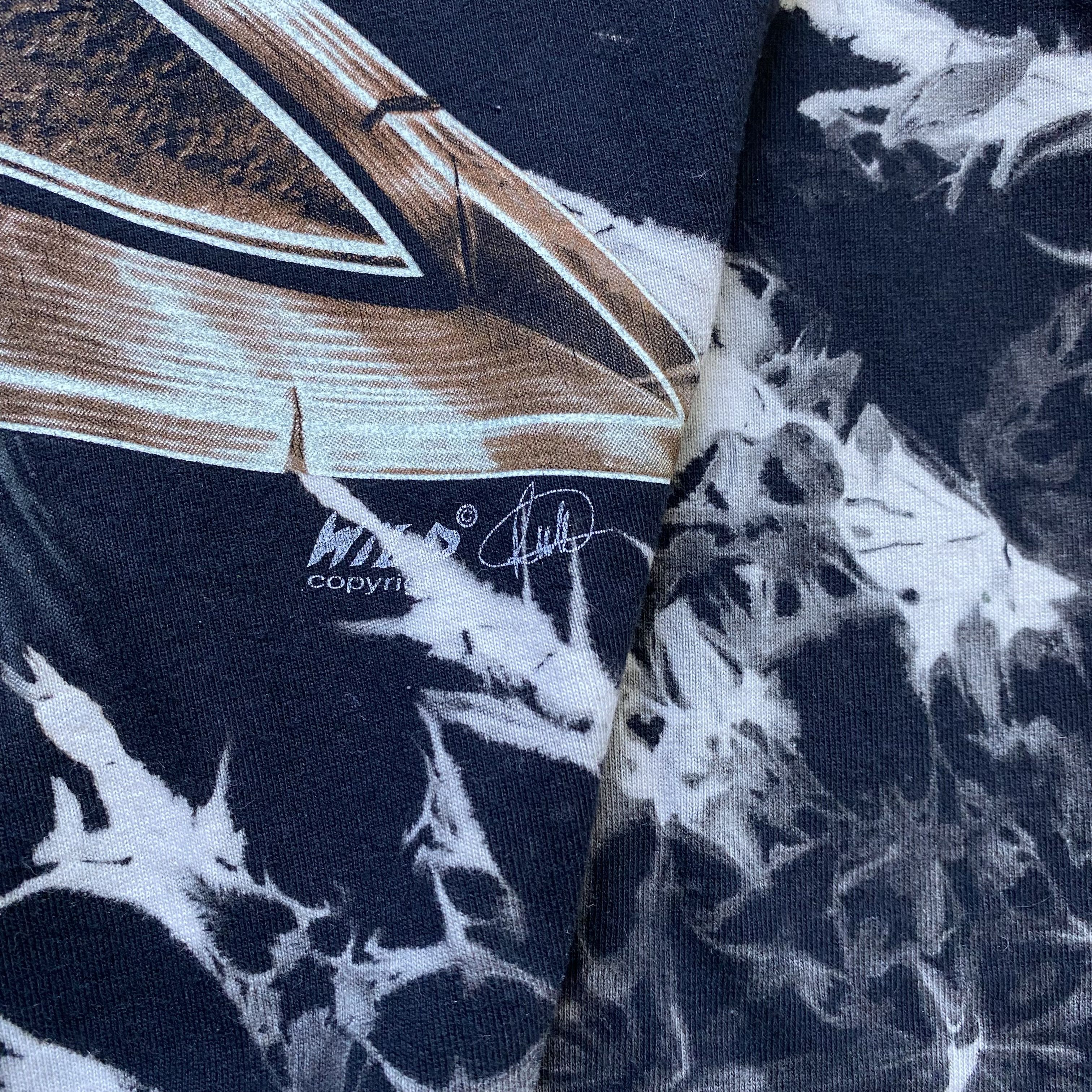 Band Tees ☠️ Vintage 90s Wild Skeleton heavy Tee tie dye rock style Size US L / EU 52-54 / 3 - 4 Thumbnail