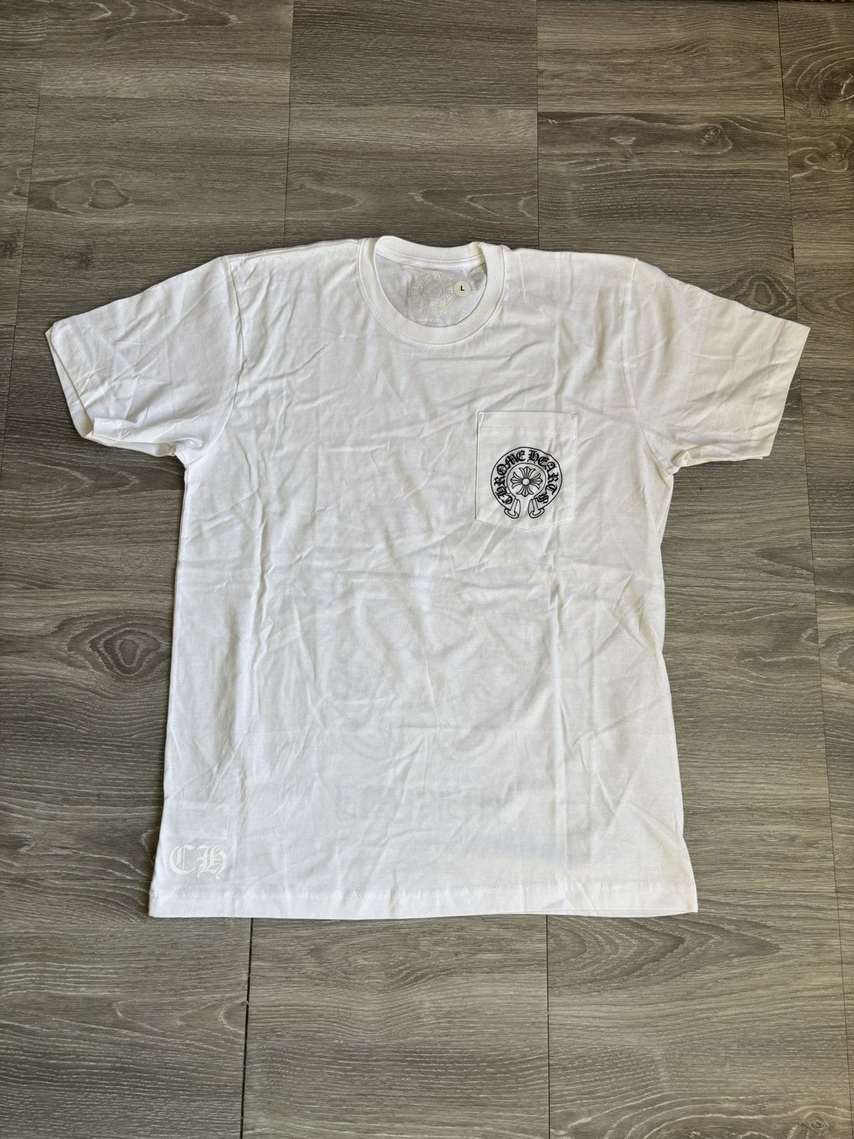 Chrome Hearts Chrome Hearts White Miami Horseshoe Tee Size US L / EU 52-54 / 3 - 2 Thumbnail