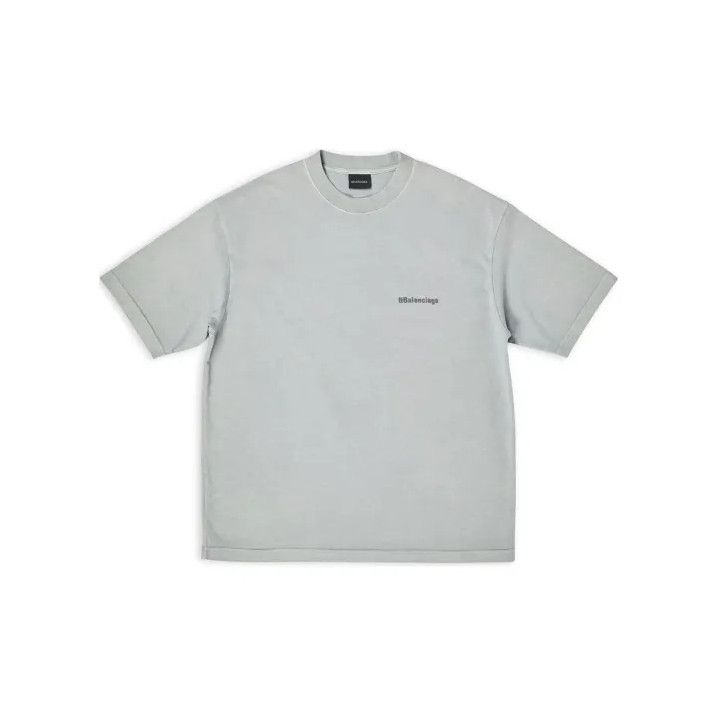 Balenciaga Balenciaga Gray Crew Neck T-Shirt for Men Size US M / EU 48-50 / 2 - 1 Thumbnail