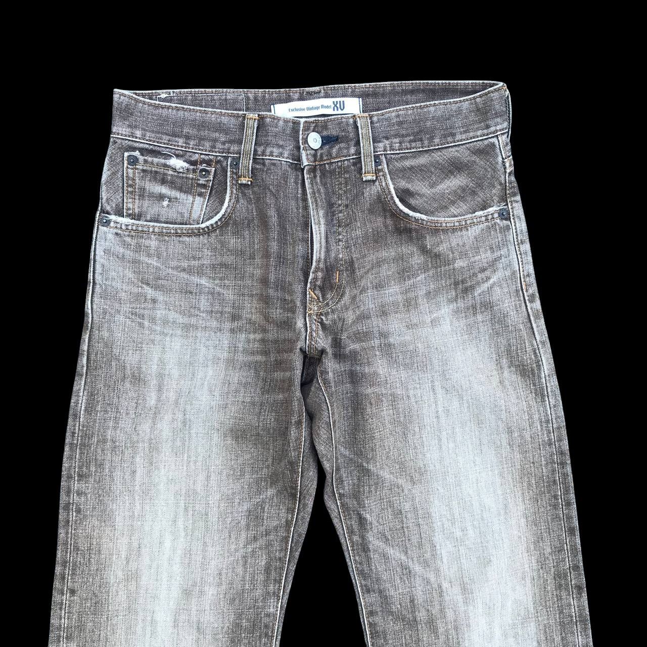 Edwin × Vintage JAPAN VINTAGE EDWIN EXCLUSIVE Faded Brown Distressed W29x32 Size US 29 - 2 Thumbnail