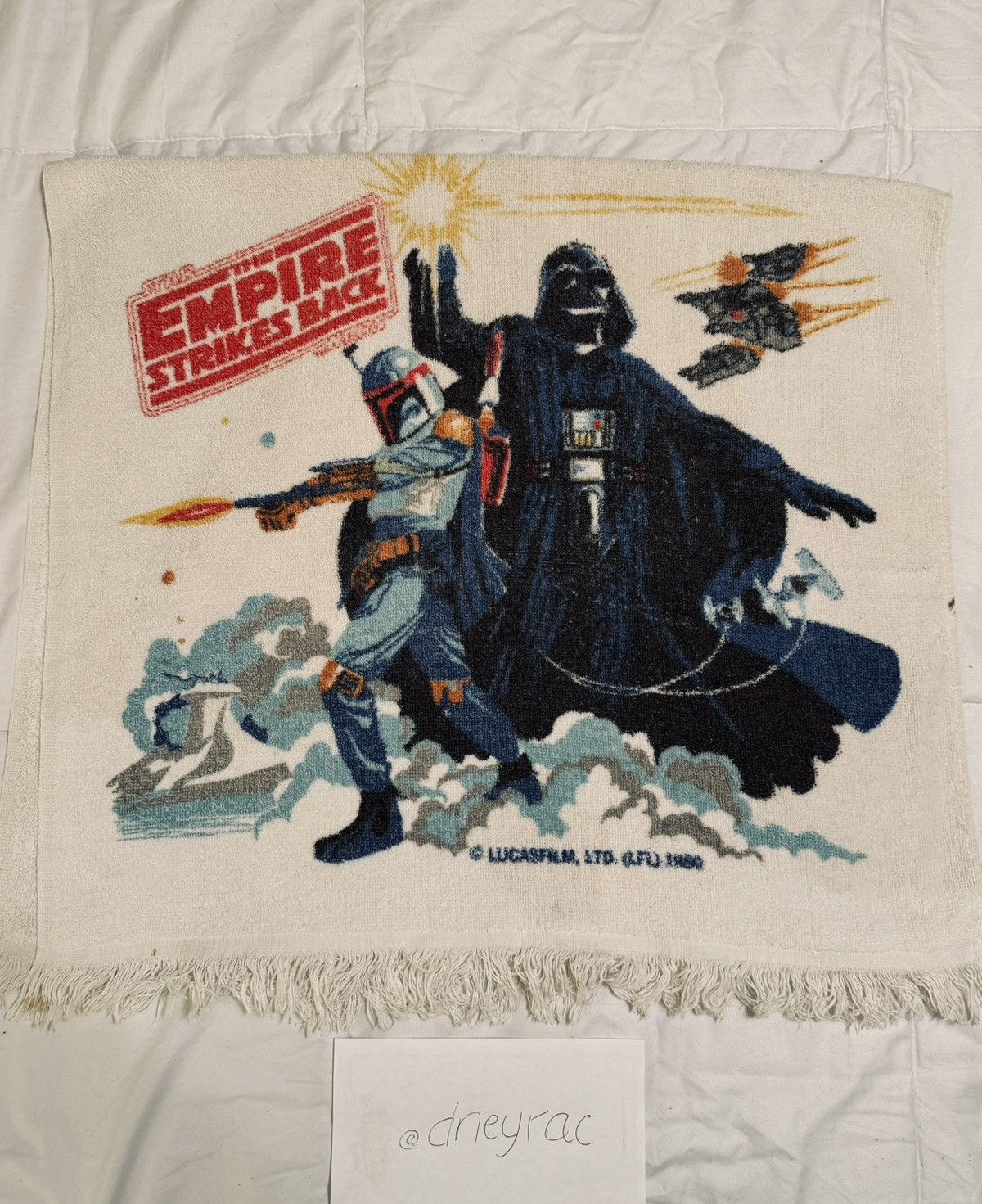Star Wars × Vintage Vintage 1980 Star Wars Empire Strikes Back Towel Size ONE SIZE - 1 Thumbnail