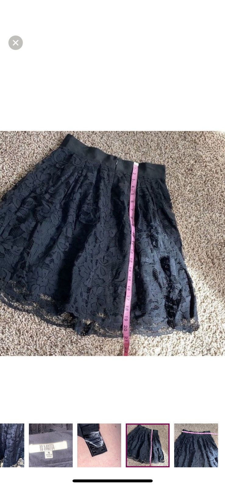 BB Dakota Bb Dakota black lace skirt size 4 Size 27" / US 4 / IT 40 - 4 Thumbnail