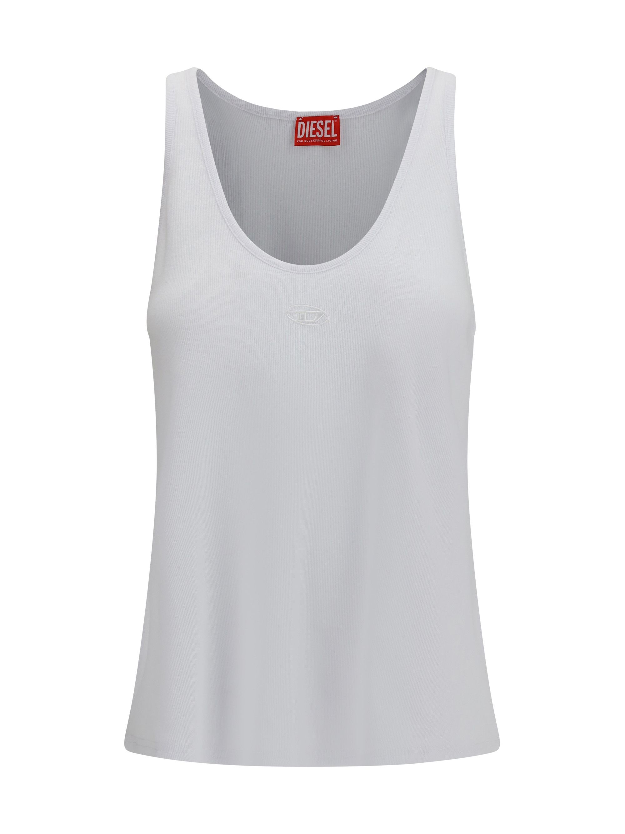 Oval D ribbed tank Top