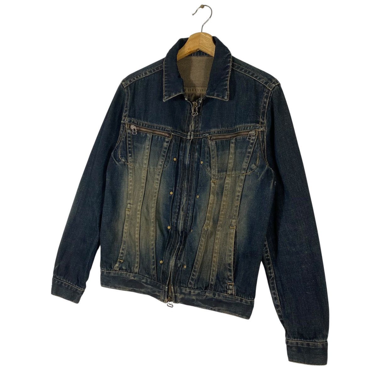 Japanese Brand Vintage Irish Denim Button Jacket Size 3 Blue Colour Size US M / EU 48-50 / 2 - 2 Thumbnail