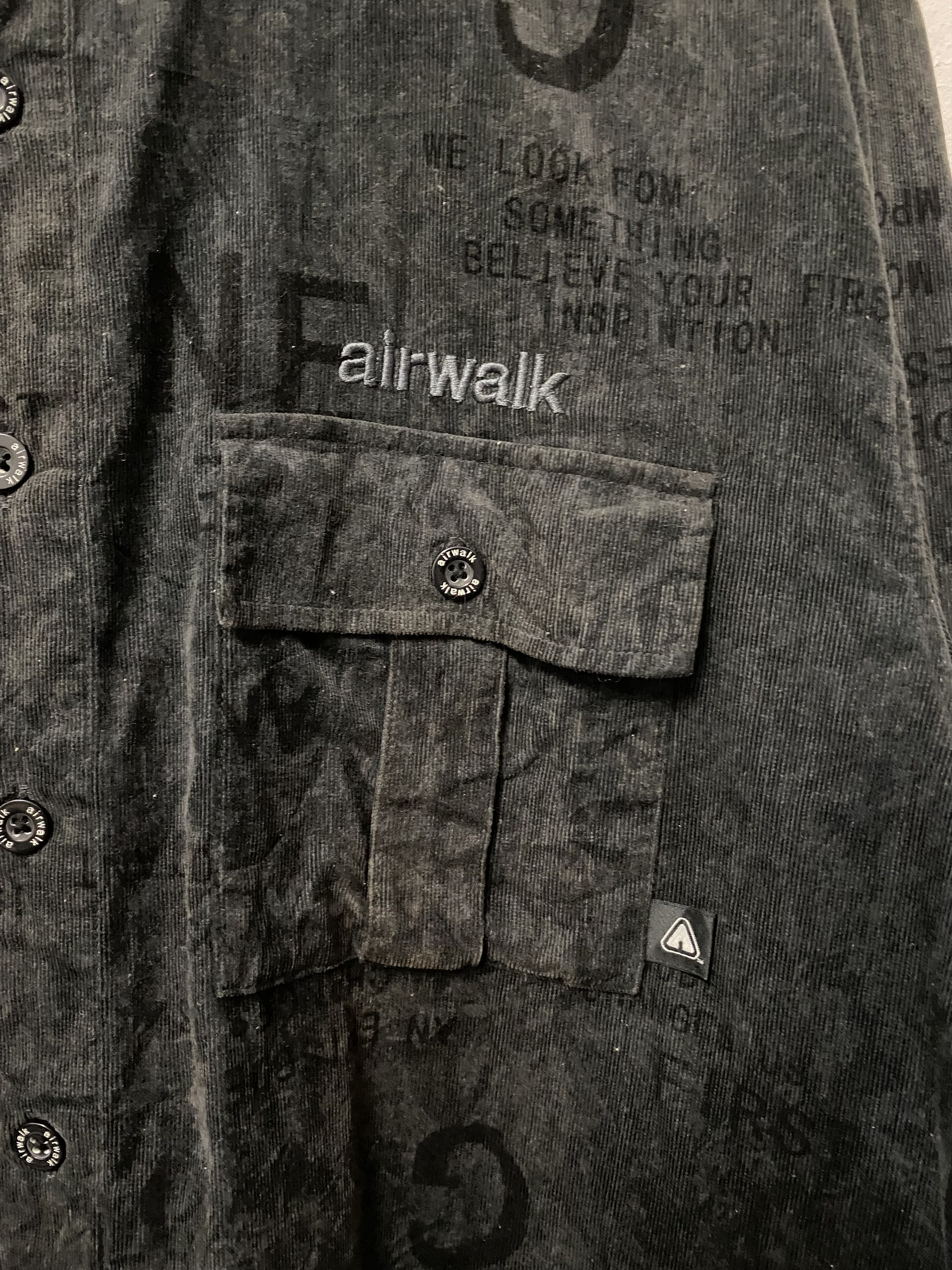 Airwalk Airwalk Corduroy Flannel Workwear Hype Shirts Size US XXL / EU 58 / 5 - 7 Thumbnail