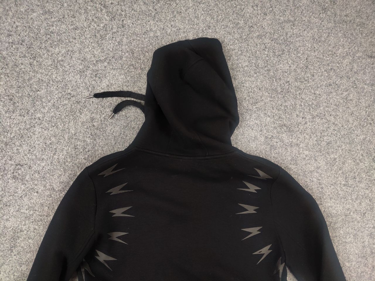 Neil Barrett Neil Barrett Design Lightning Bolt Logo Zip neoprene hoodie Size US S / EU 44-46 / 1 - 9 Thumbnail