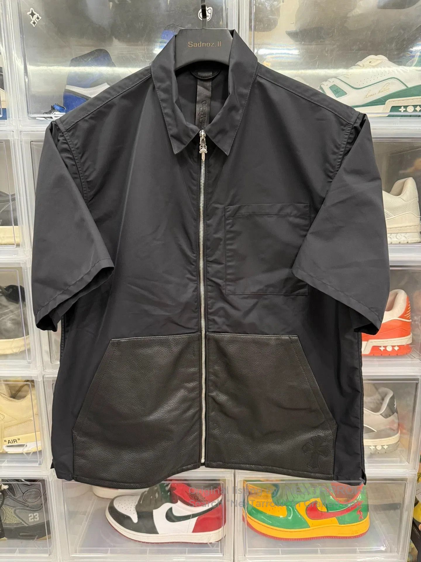 Chrome Hearts Chrome Hearts Nylon Leather Sword Zip Shirt. Size US L / EU 52-54 / 3 - 1 Thumbnail