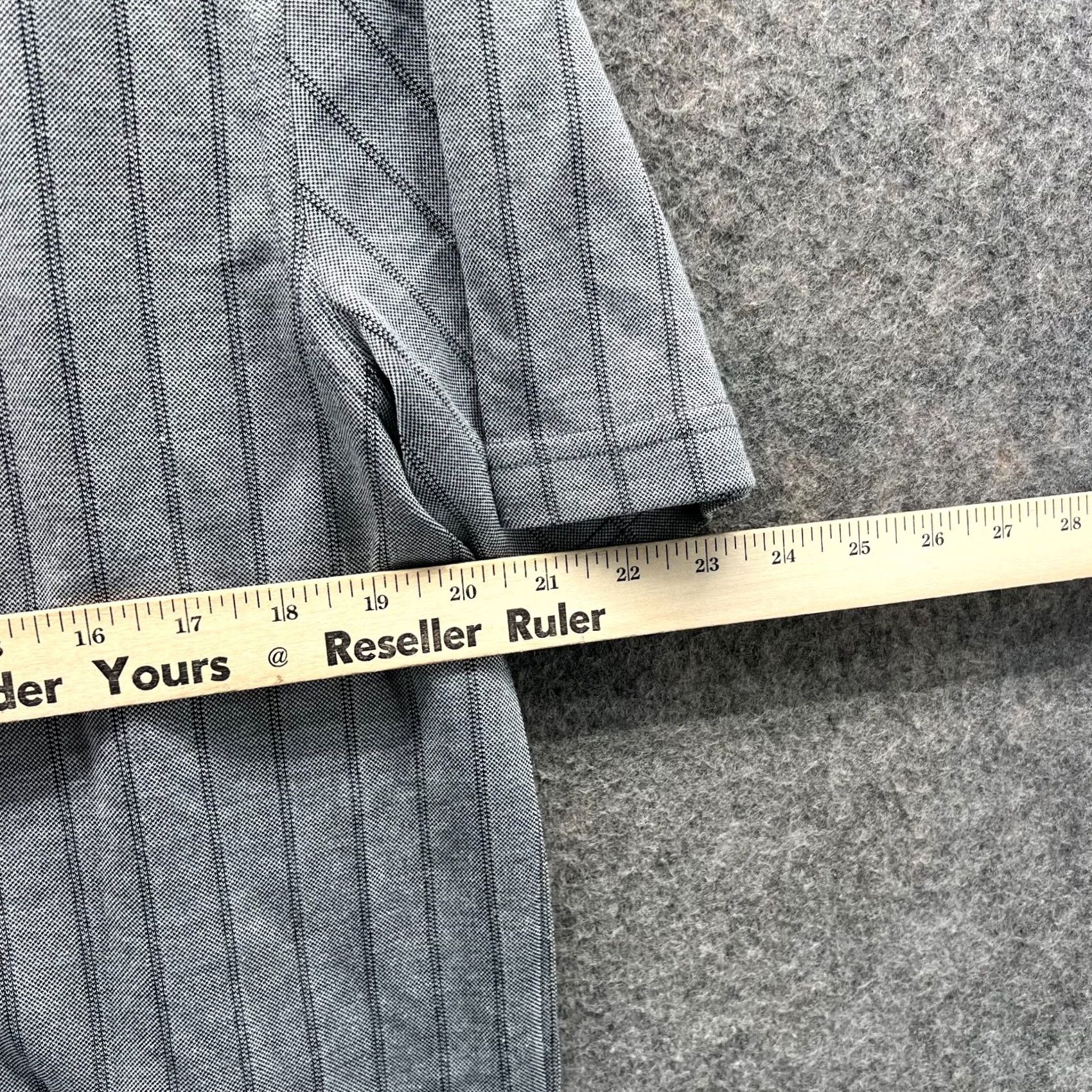 Nat Nast Nat Nast Luxury Originals Polo Shirt Mens Medium Gray Striped Rayon NEW Size US M / EU 48-50 / 2 - 3 Thumbnail