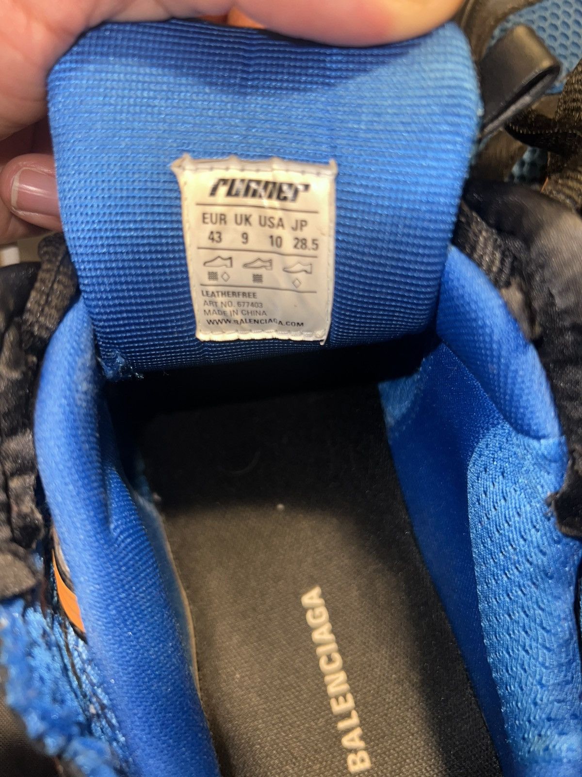 Balenciaga Balenciaga Runner / Blue & Orange / Size 43 ( 9 ) Size US 9 / EU 42 - 5 Thumbnail