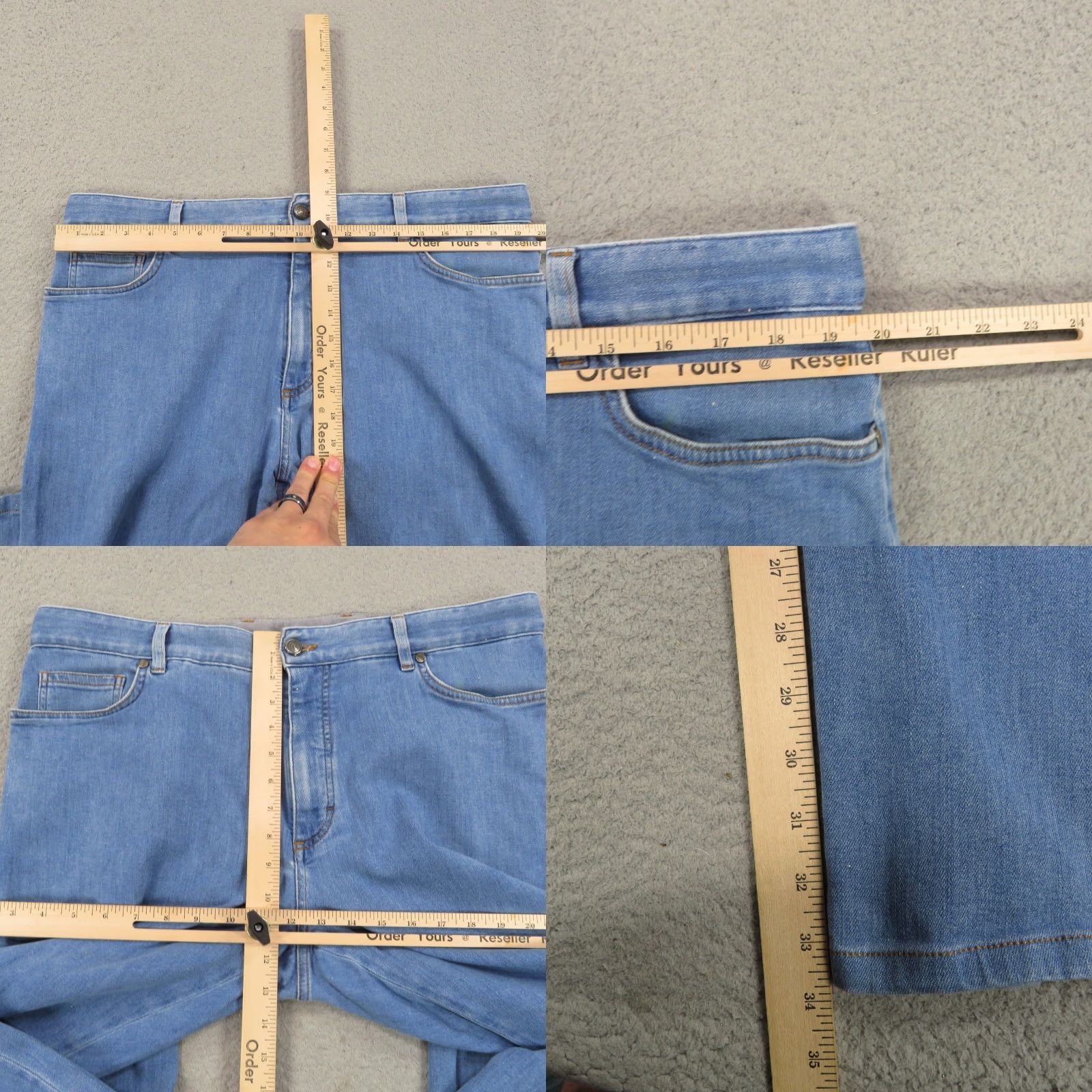 Ermenegildo Zegna Ermenegildo Zegna Jeans Men 40x34 5 Pocket Denim Straight Modern Quiet Luxury Stretch Blue Cotton Denim Size US 39 - 9 Thumbnail