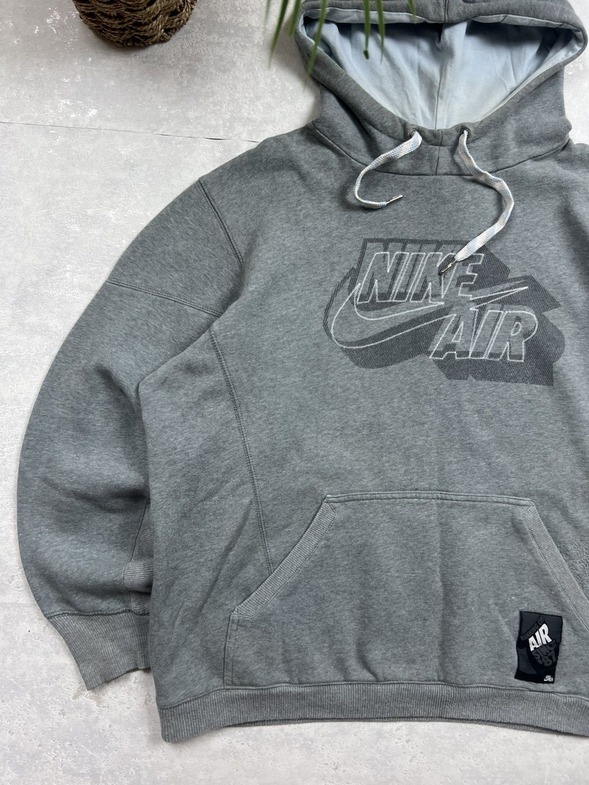 Nike 00s Nike Air Big Logo Vintage Y2K Oversized Retro Hoodie Size US XL / EU 56 / 4 - 2 Thumbnail