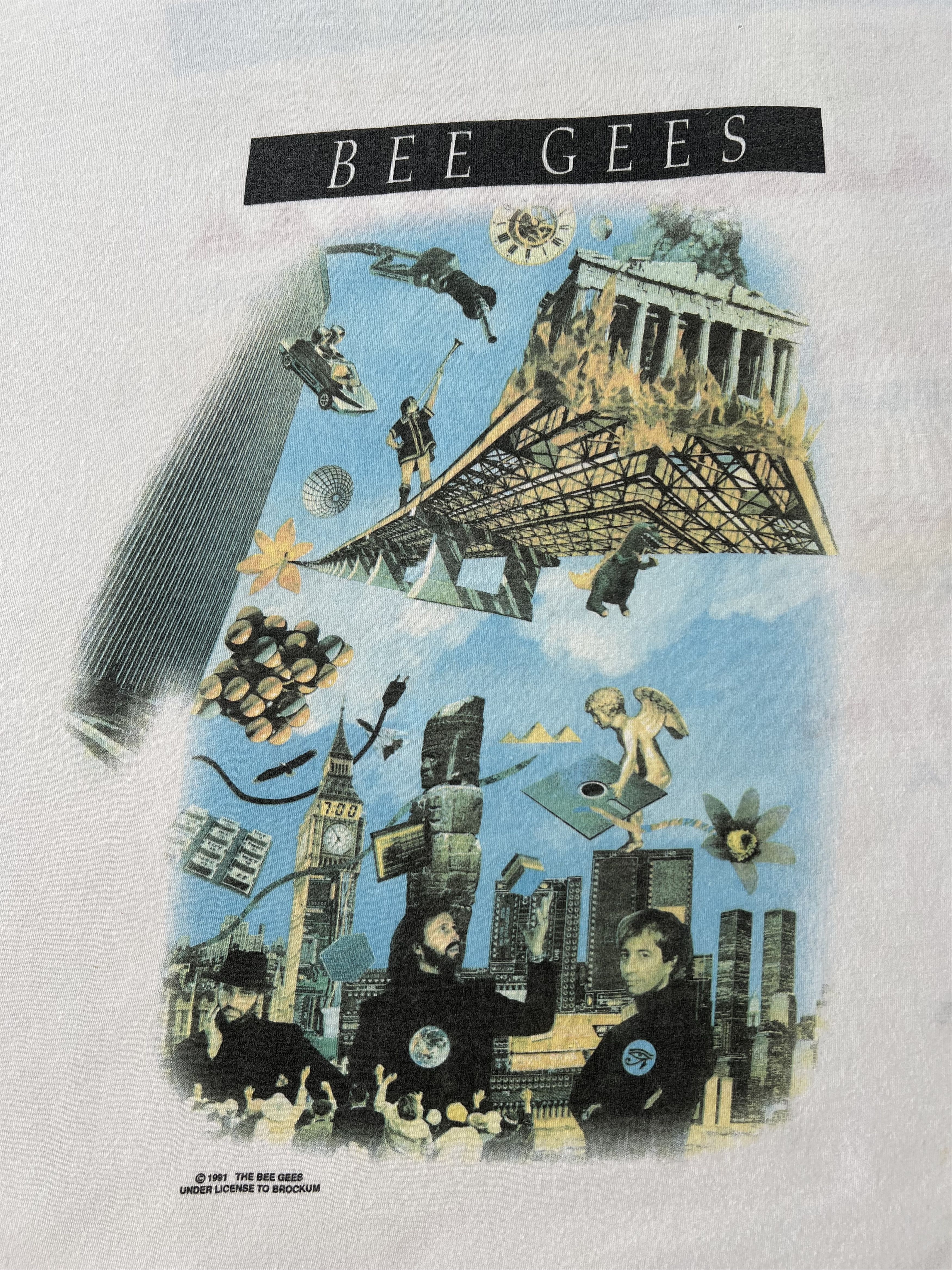 Band Tees Vintage 1991 Bee Gees High Civilization Promo White T-shirt Size US XL / EU 56 / 4 - 4 Thumbnail