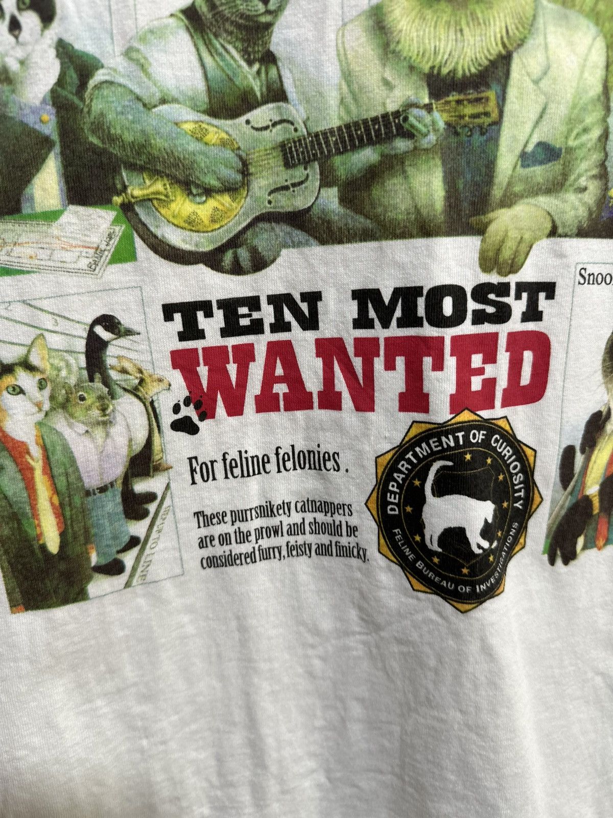 Gildan Vintage Ten Most Wanted Faded Tee Size US M / EU 48-50 / 2 - 4 Thumbnail