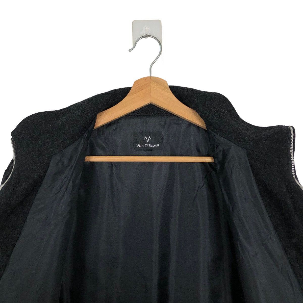 Japanese Brand VINTAGE WOOL JACKET VILLE D’ ESPOIR JAPAN ISSEY MIYAKE Size US M / EU 48-50 / 2 - 10 Thumbnail
