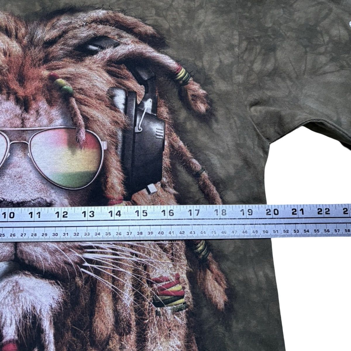 The Mountain The Mountain Lion Rasta T-Shirt Headphones Tie-Dye Brown M Size US M / EU 48-50 / 2 - 4 Thumbnail