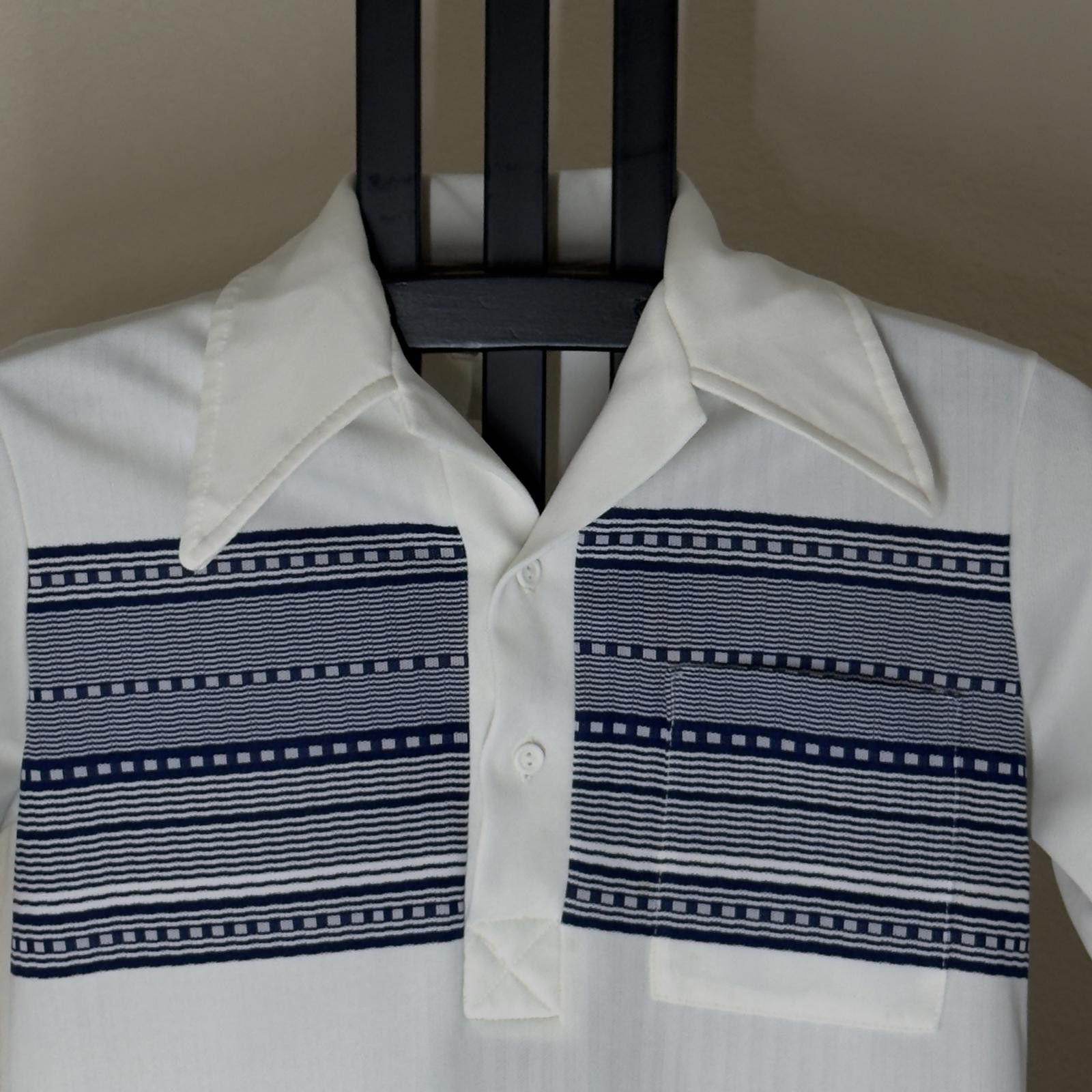 Other Vintage 70s Paul Howard California Polo Shirt Disco Collar Size US L / EU 52-54 / 3 - 2 Thumbnail