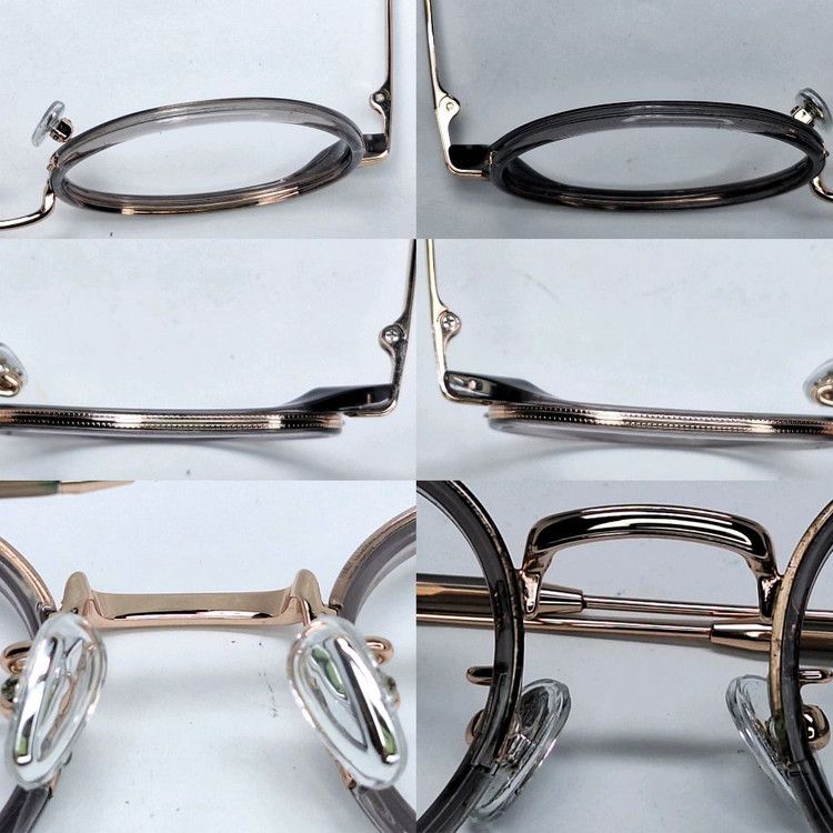 JINS JINS Classic Combi URF-19A-034 Boston Rose Gold & Grey Size ONE SIZE - 8 Thumbnail