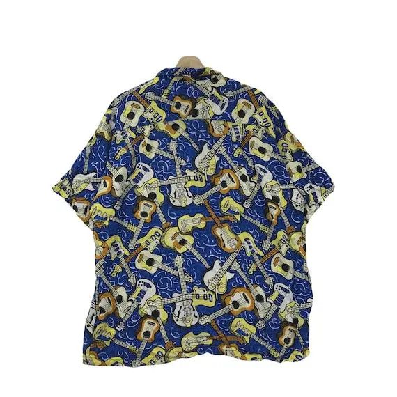 Mambo Vtg 90’ MAMBO LOUD AUSTRALIA Art Guitar AOP Casual Tee Shirt Size US XL / EU 56 / 4 - 2 Thumbnail