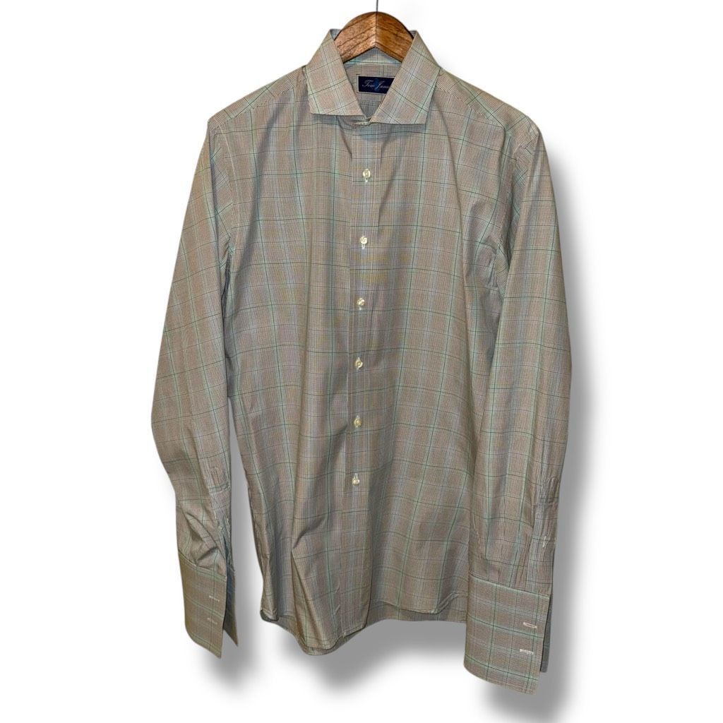 Tom James Tom James Glen Check French Cuff Made in USA Dress Shirt Siz Size US L / EU 52-54 / 3 - 1 Thumbnail