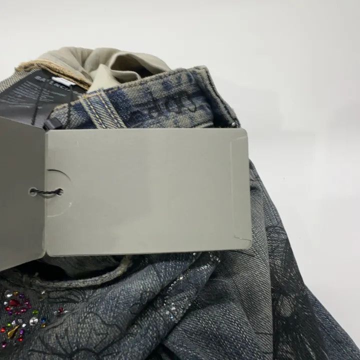 Balenciaga Balenciaga SS23 Graffiti Print Loose Jeans 0079-2507 Size US 27 - 7 Thumbnail