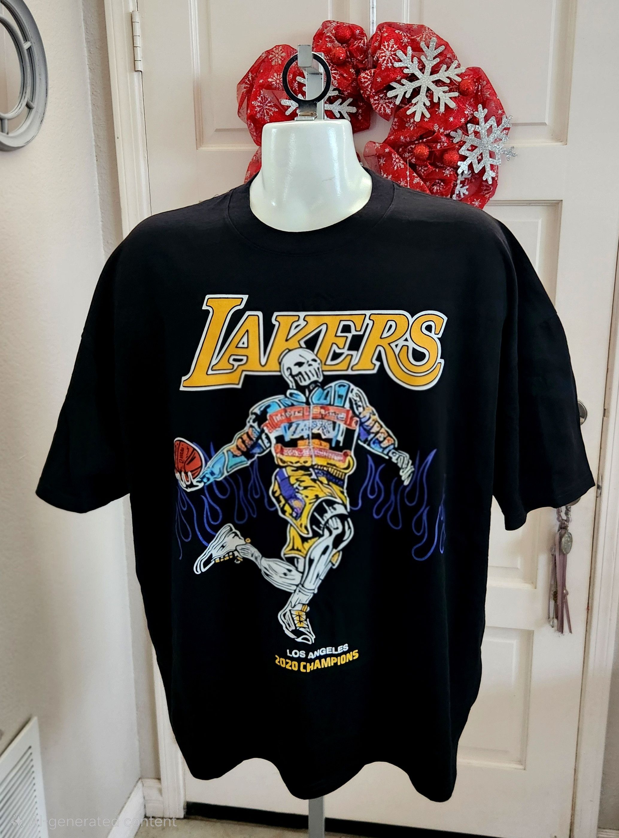 Warren Lotas Warren Lotas Lakers Lebron James XXXL 3XL tee shirt Size US XXL / EU 58 / 5 - 1 Thumbnail