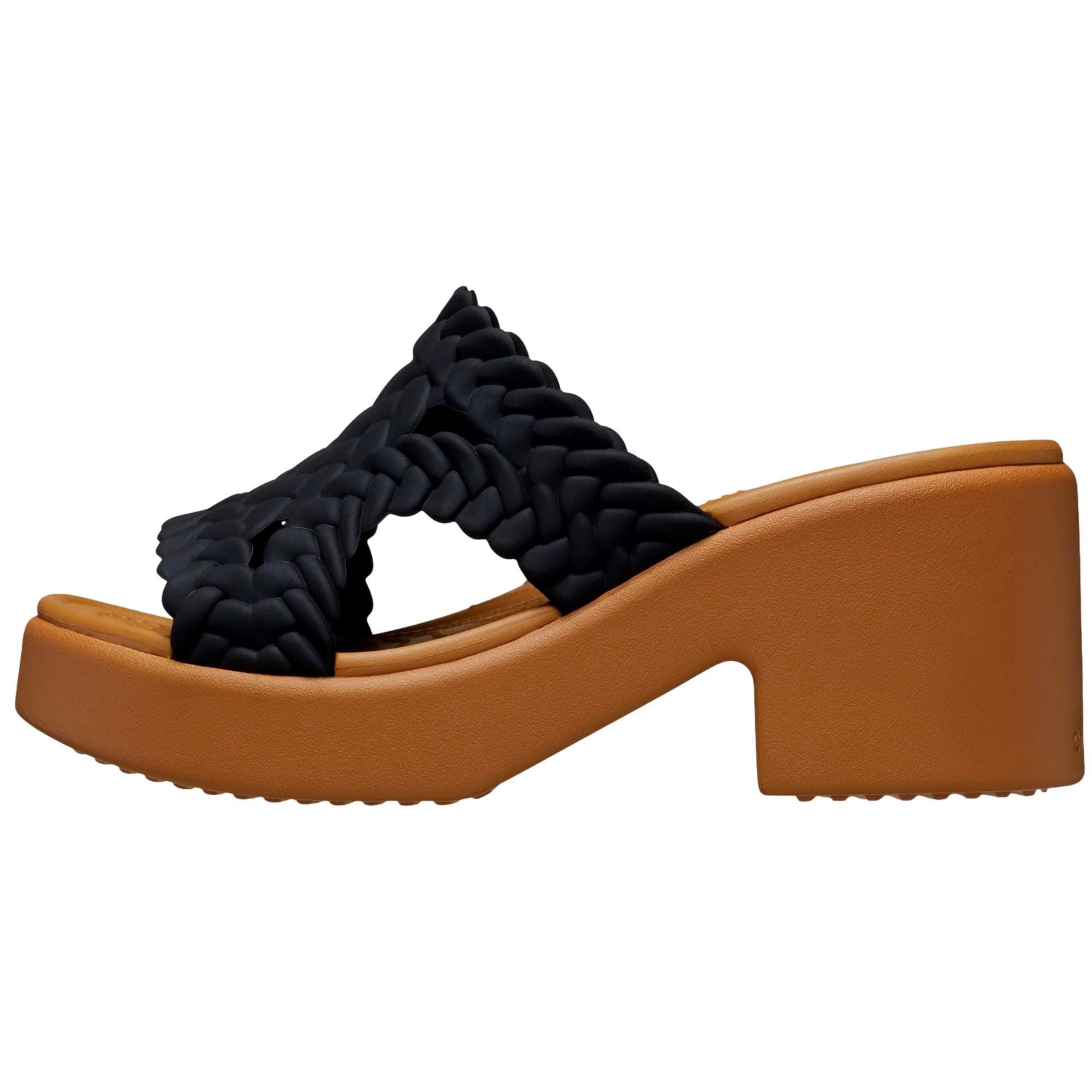 Crocs Brooklyn Woven Heels Black Woven 209979-001 Size US 9 / IT 39 - 1 Thumbnail