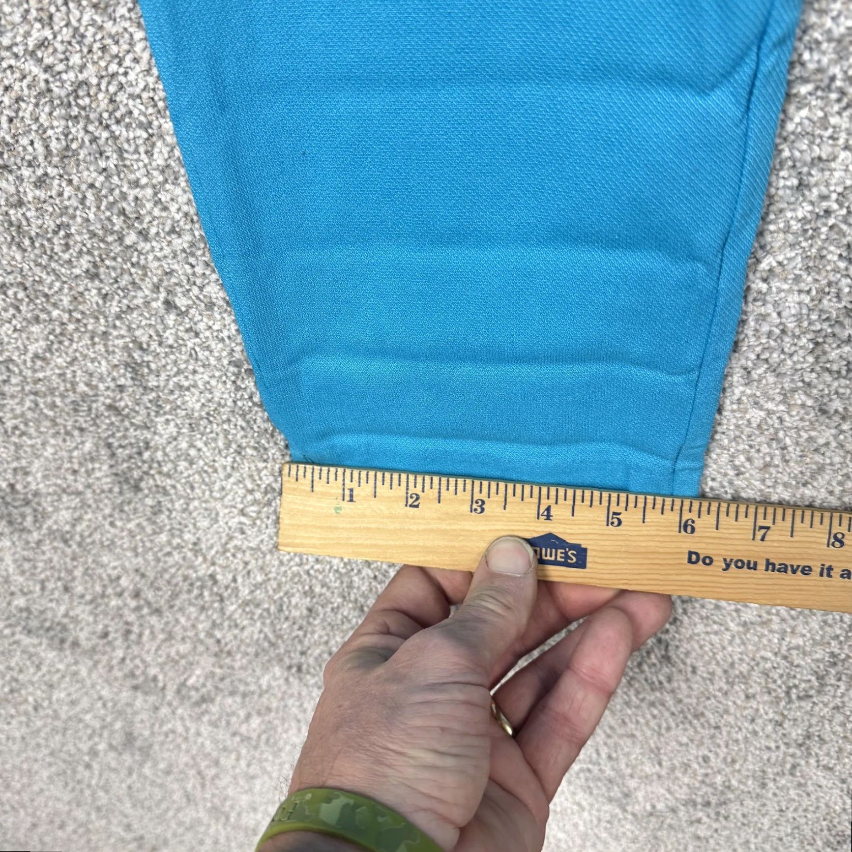 Vintage Rafaella Comfort Pants Scuba Blue 8 Women Pull On Ankle Skinny Pockets Elastic Waist Viscose Nylon Spandex Size 30" / US 8 / IT 44 - 5 Thumbnail